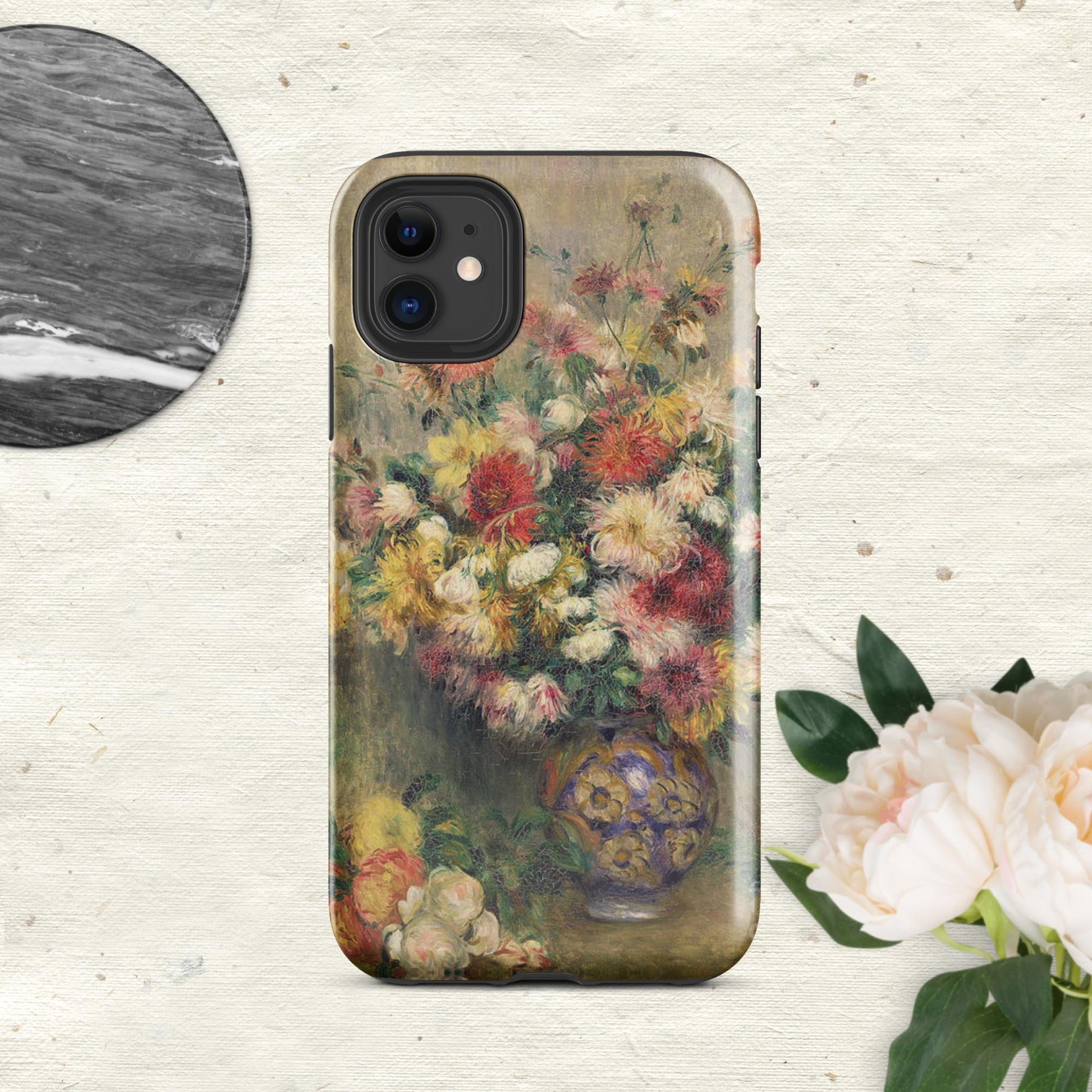 The Hologram Hook Up Glossy / iPhone 11 Dahlias Renoir Tough Case for iPhone®