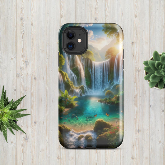 The Hologram Hook Up Glossy / iPhone 11 Hidden Falls Tough Case for iPhone®