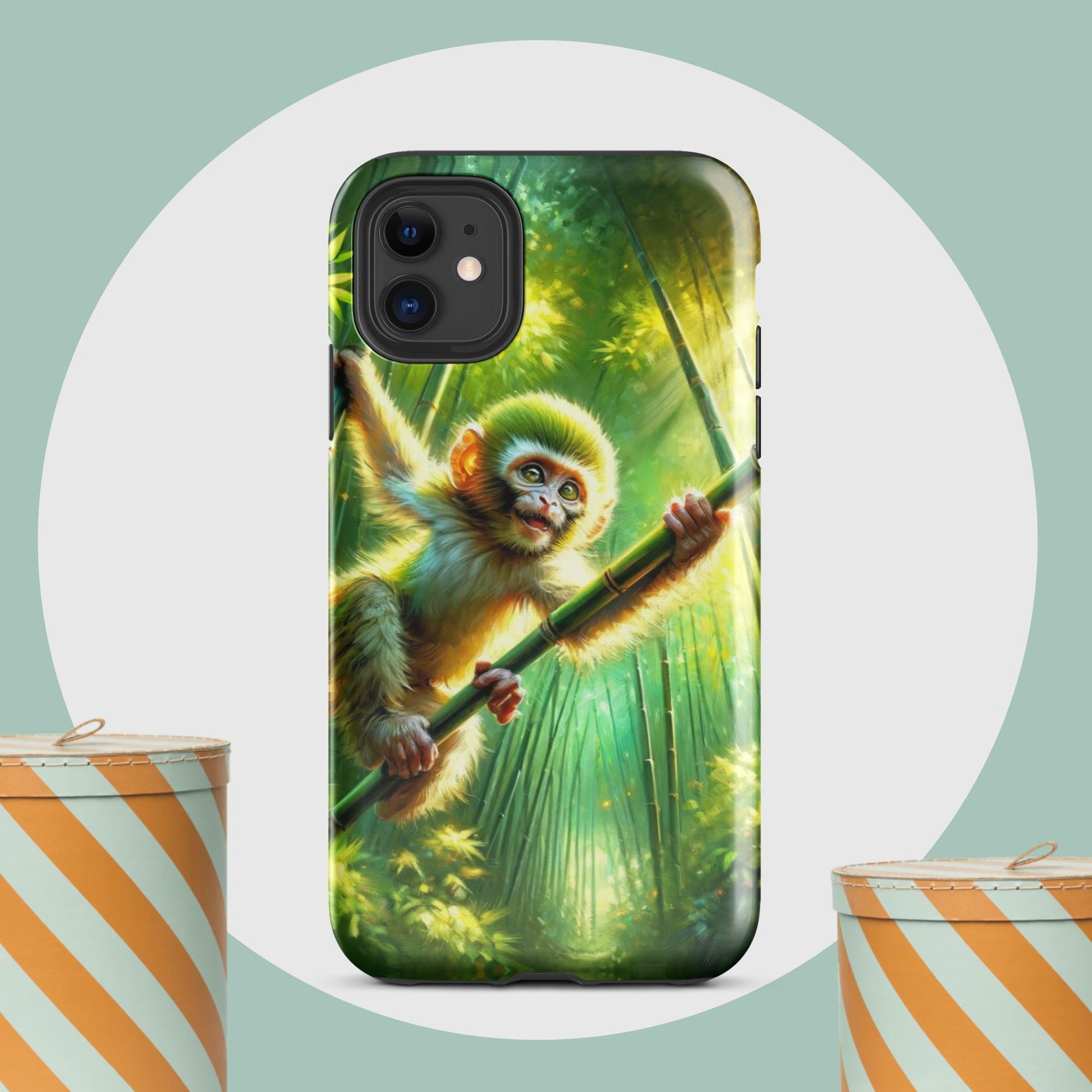 The Hologram Hook Up Glossy / iPhone 11 Monkey Tough Case for iPhone®