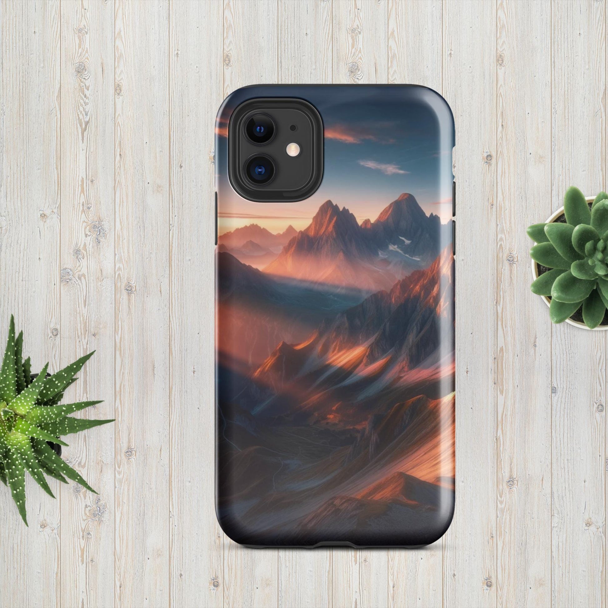 The Hologram Hook Up Glossy / iPhone 11 Mountain Mornings Tough Case for iPhone®