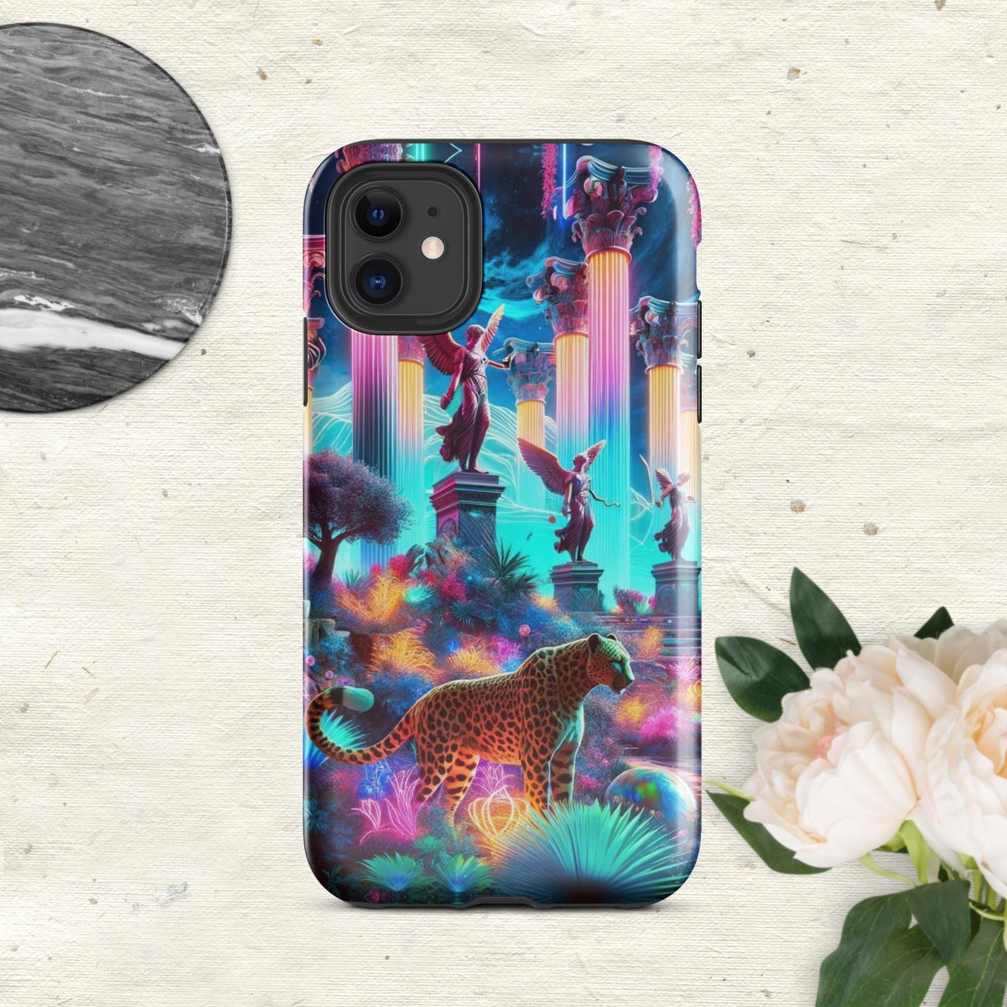 The Hologram Hook Up Glossy / iPhone 11 Neon Wonder Tough Case for iPhone®