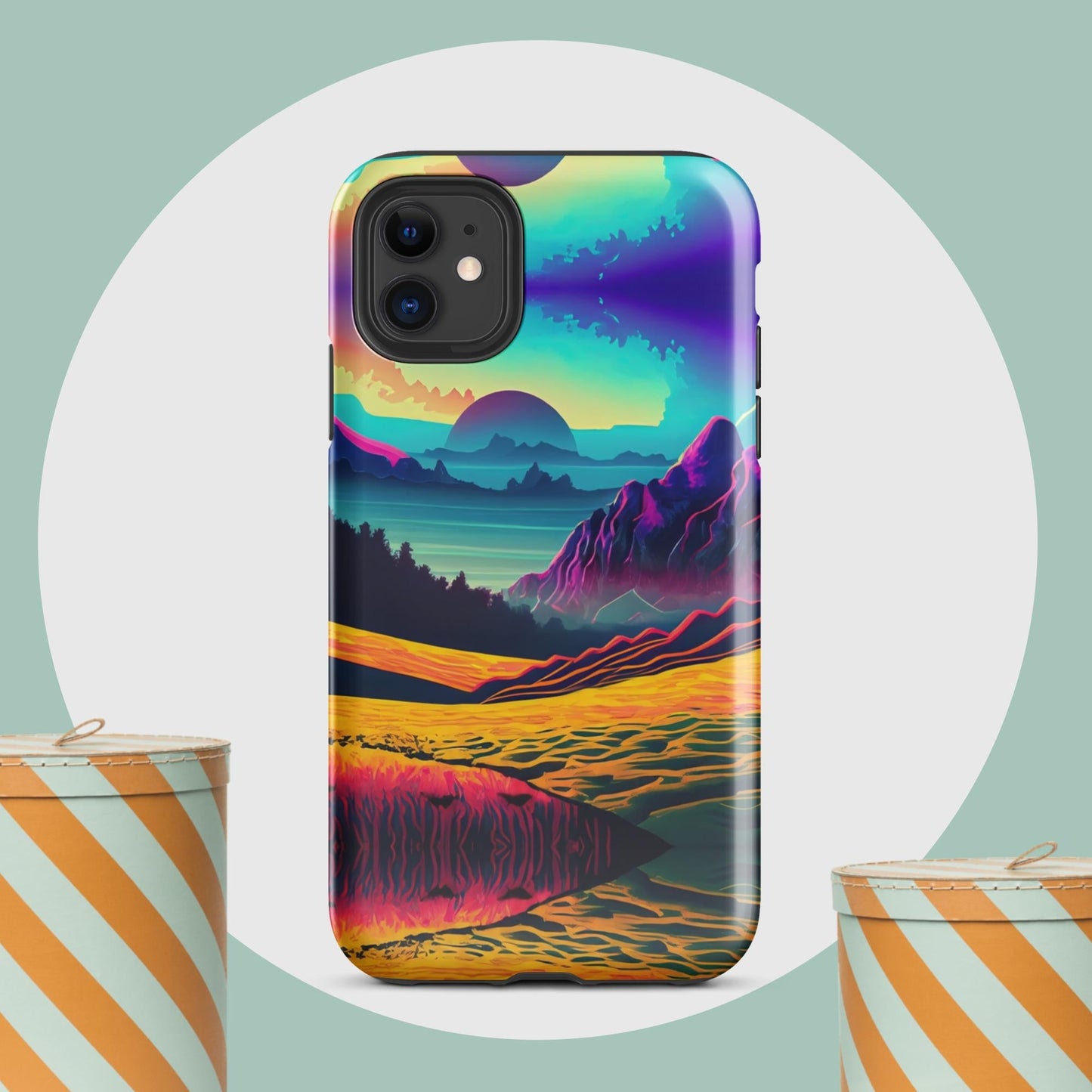 The Hologram Hook Up Glossy / iPhone 11 New Horizons Tough Case for iPhone®