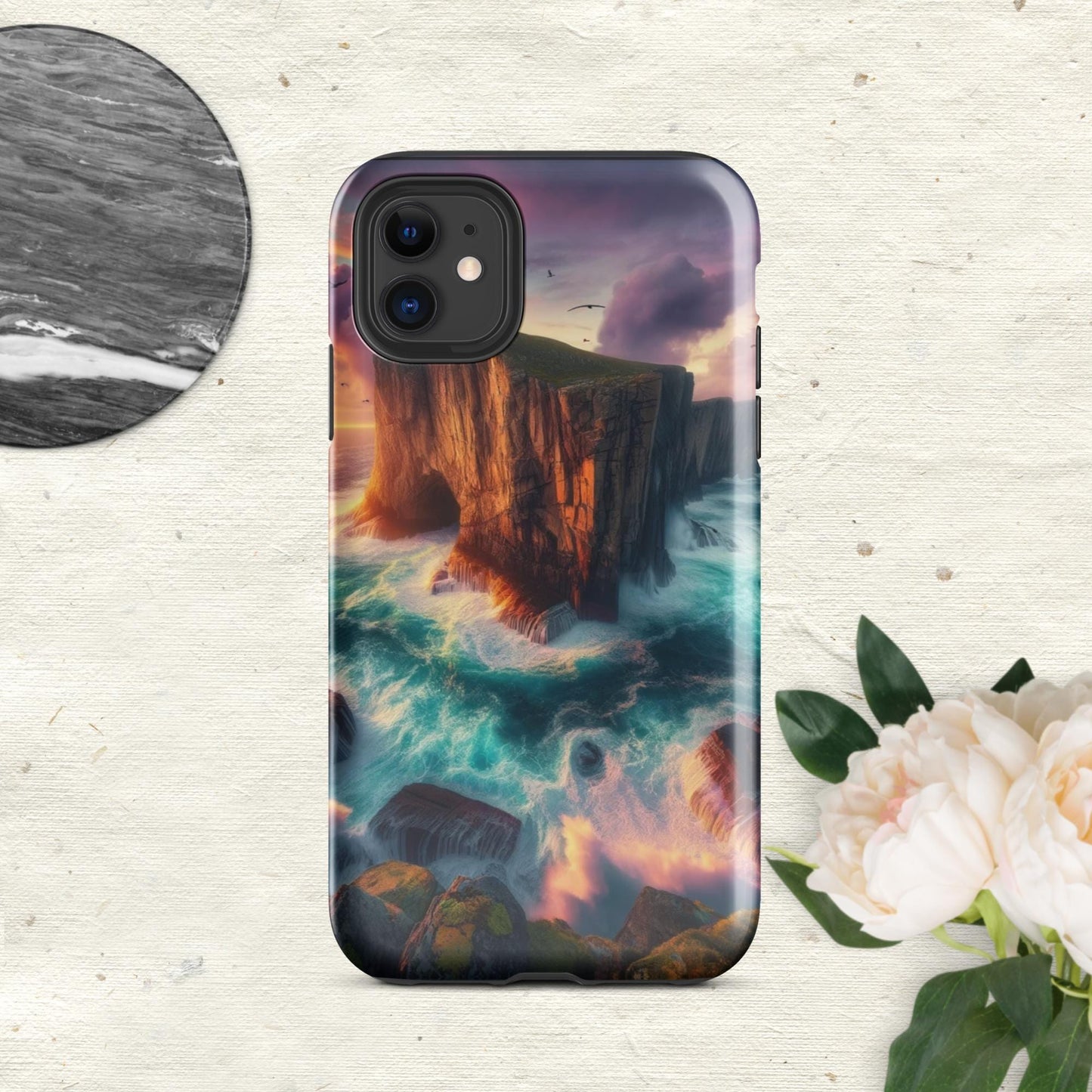 The Hologram Hook Up Glossy / iPhone 11 Ocean Cliff Tough Case for iPhone®