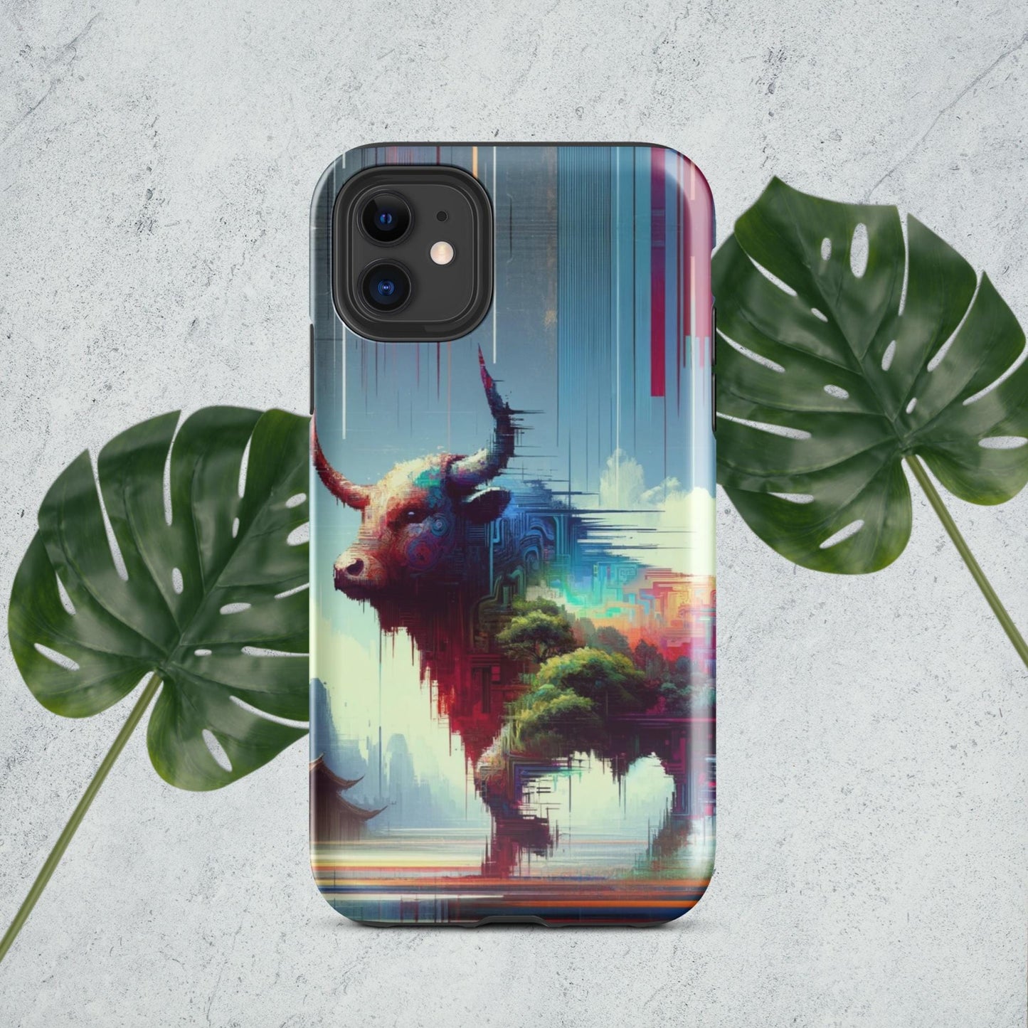 The Hologram Hook Up Glossy / iPhone 11 Ox Glitch Tough Case for iPhone®