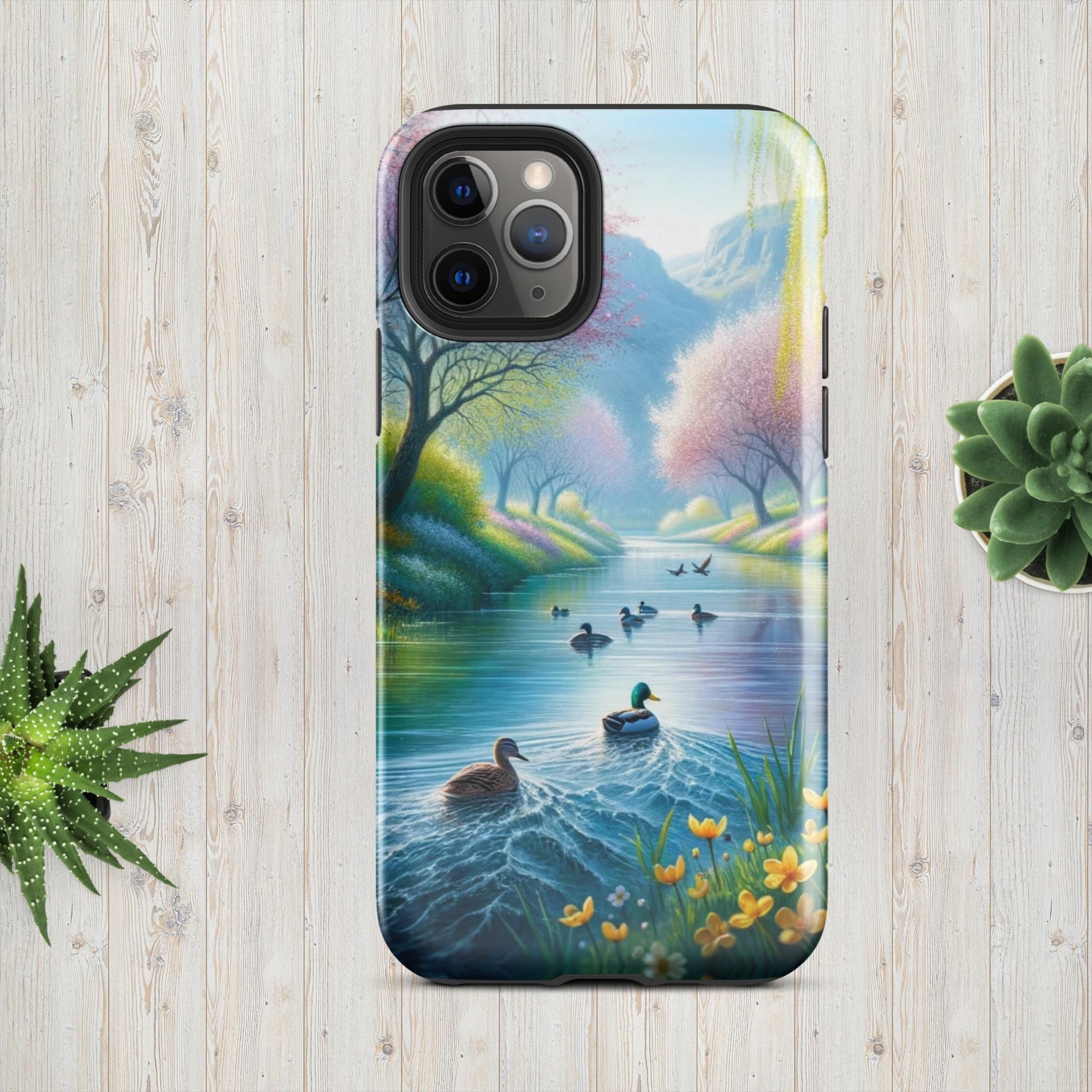 The Hologram Hook Up Glossy / iPhone 11 Pro Duck's Haven Tough Case for iPhone®