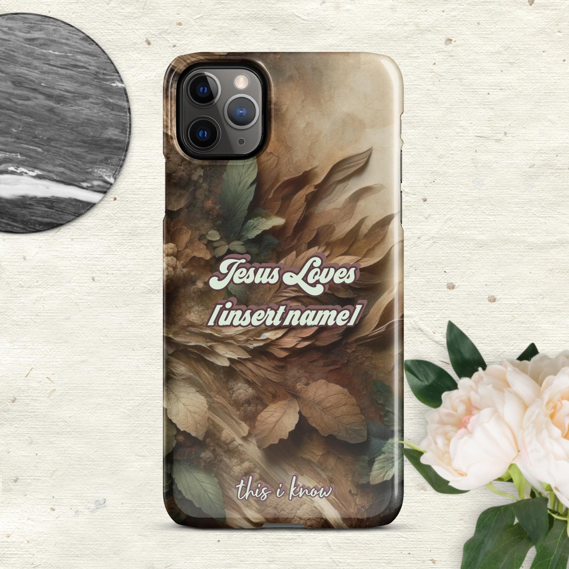 Trendyguard Glossy / iPhone 11 Pro Max Jesus Loves [insertname] This I Know | Custom Snap case for iPhone®