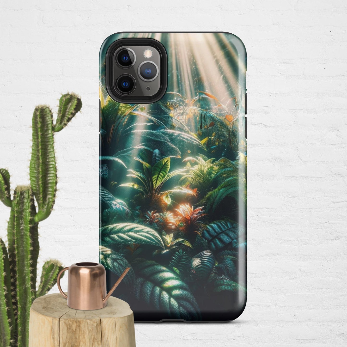 The Hologram Hook Up Glossy / iPhone 11 Pro Max Jungle Sun Rays Tough Case for iPhone®