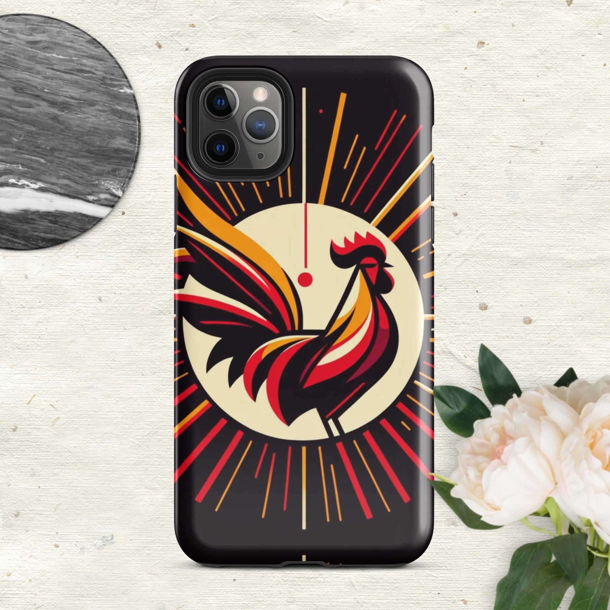 The Hologram Hook Up Glossy / iPhone 11 Pro Max Rooster Icon Tough Case for iPhone®