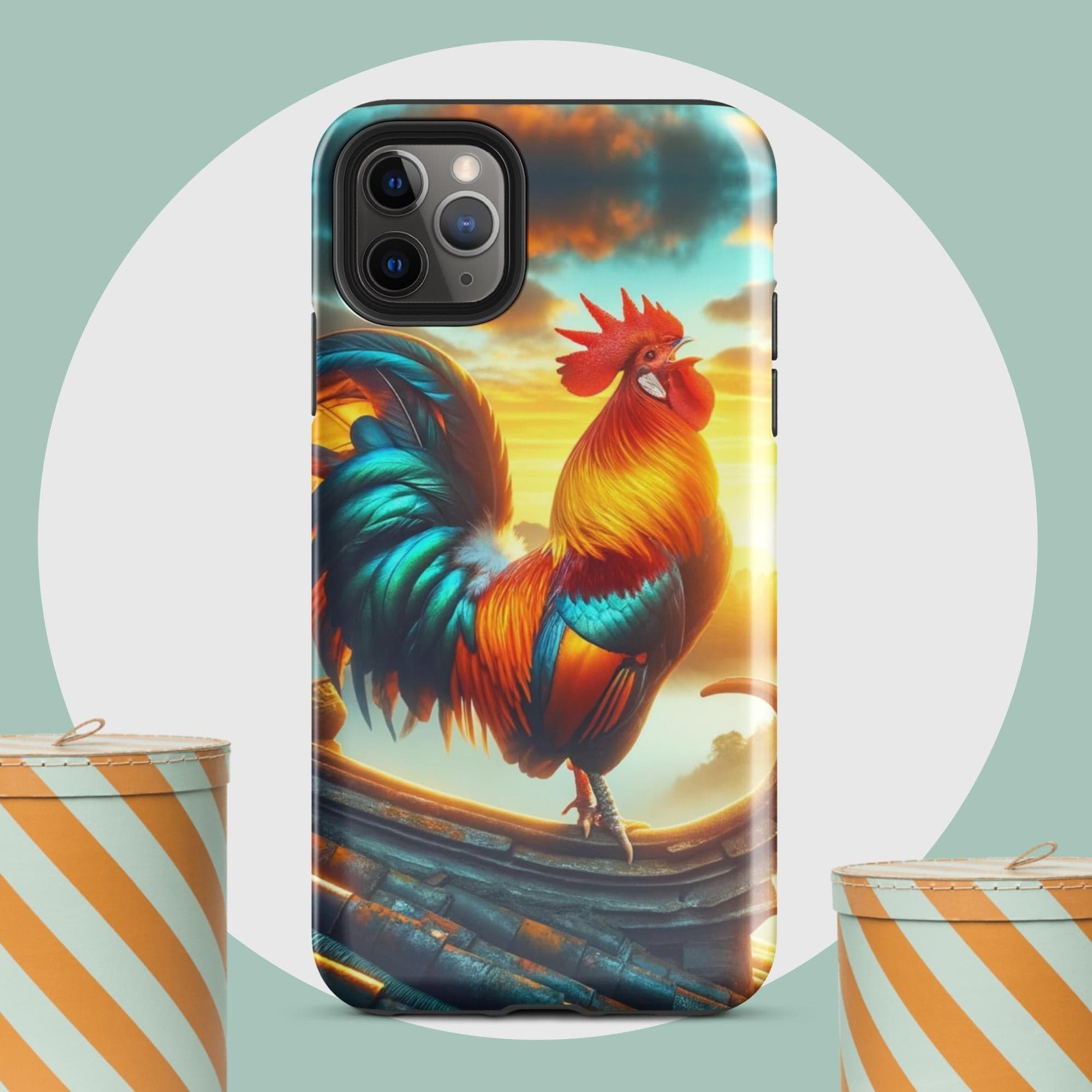 The Hologram Hook Up Glossy / iPhone 11 Pro Max Rooster Tough Case for iPhone®