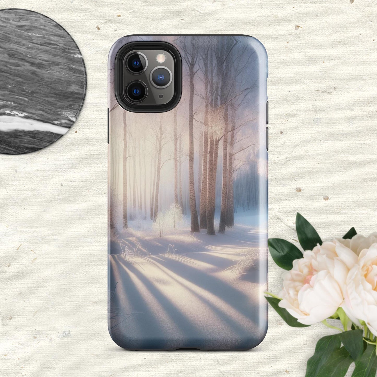 The Hologram Hook Up Glossy / iPhone 11 Pro Max Snowy Escapade Tough Case for iPhone®
