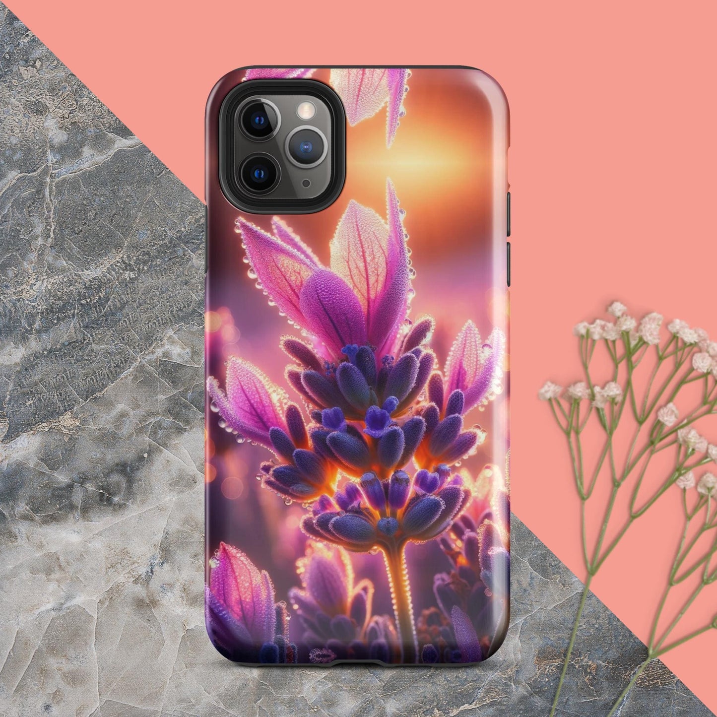 The Hologram Hook Up Glossy / iPhone 11 Pro Max Sunrise Lavender Tough Case for iPhone®