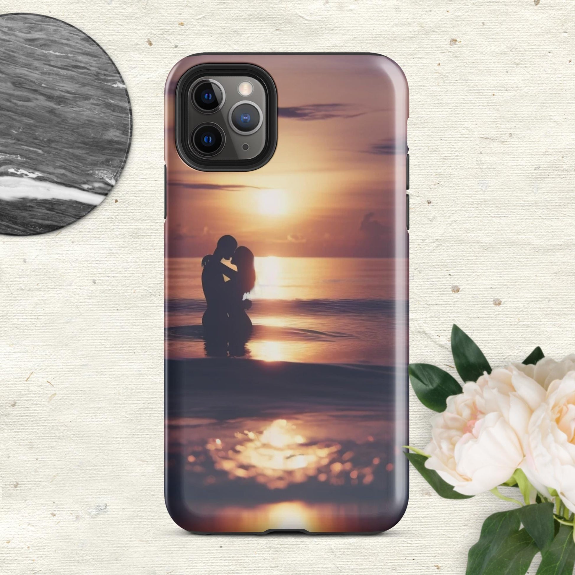 The Hologram Hook Up Glossy / iPhone 11 Pro Max Sunset Love Tough Case for iPhone®