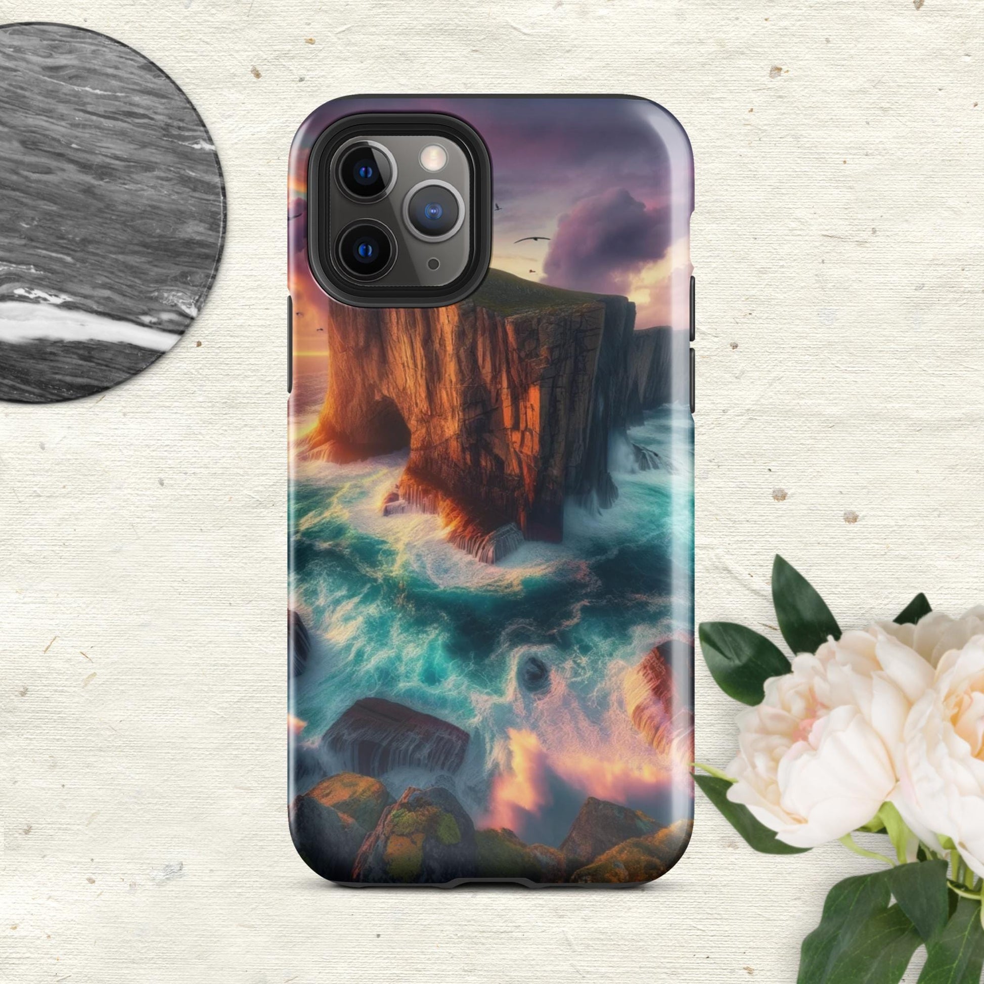 The Hologram Hook Up Glossy / iPhone 11 Pro Ocean Cliff Tough Case for iPhone®