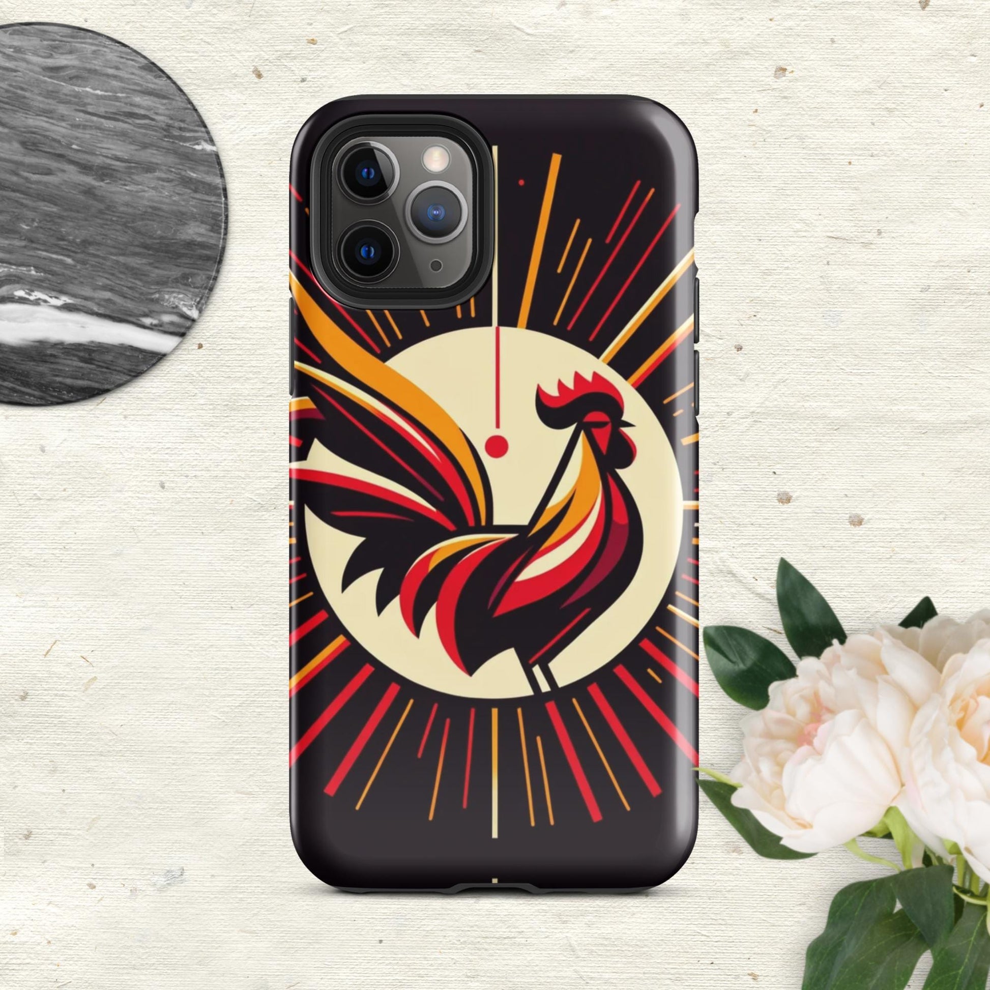 The Hologram Hook Up Glossy / iPhone 11 Pro Rooster Icon Tough Case for iPhone®