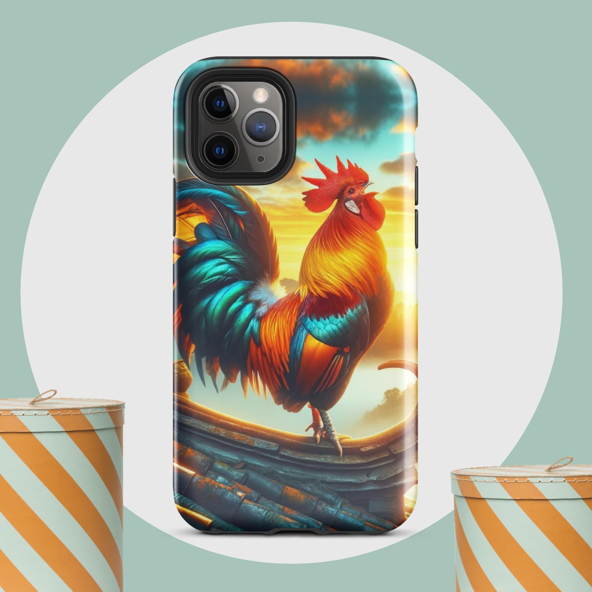 The Hologram Hook Up Glossy / iPhone 11 Pro Rooster Tough Case for iPhone®