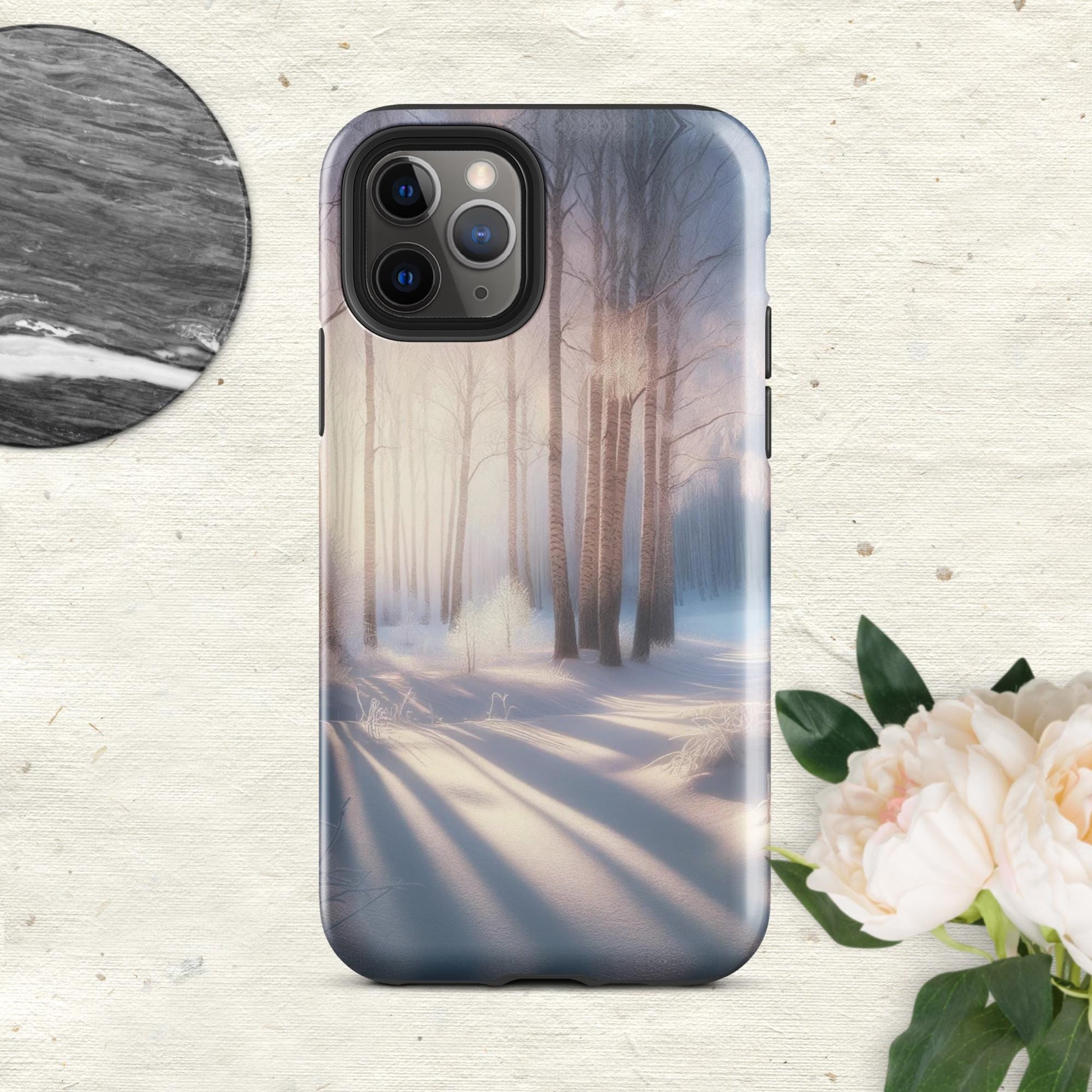 The Hologram Hook Up Glossy / iPhone 11 Pro Snowy Escapade Tough Case for iPhone®