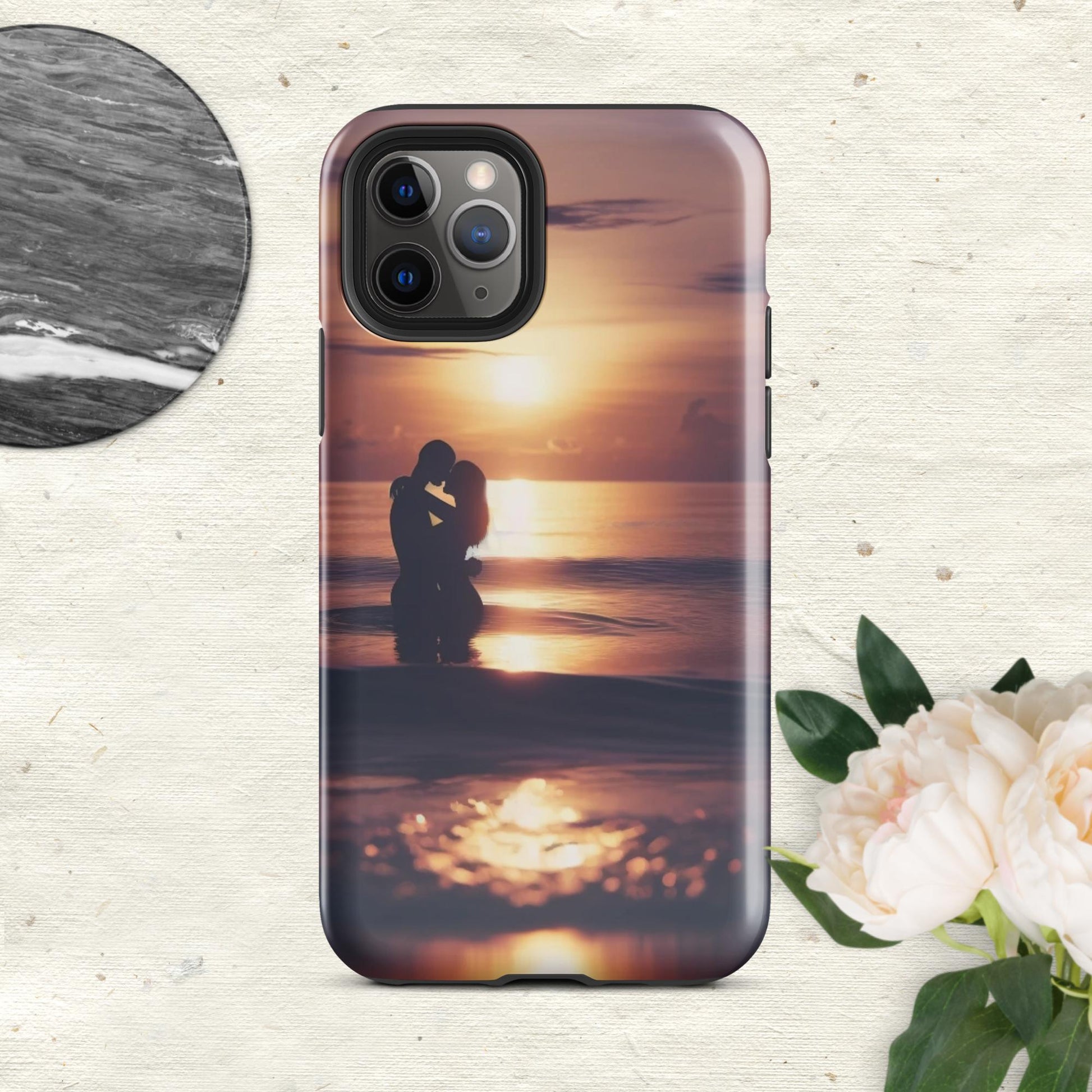 The Hologram Hook Up Glossy / iPhone 11 Pro Sunset Love Tough Case for iPhone®