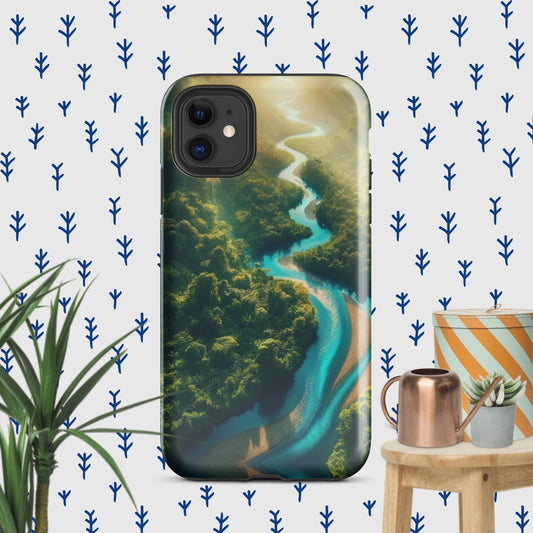 The Hologram Hook Up Glossy / iPhone 11 Rainforest River Tough Case for iPhone®