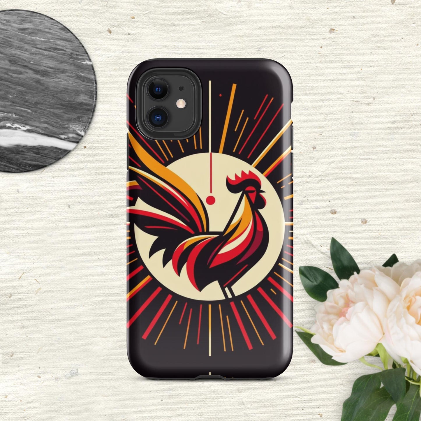 The Hologram Hook Up Glossy / iPhone 11 Rooster Icon Tough Case for iPhone®
