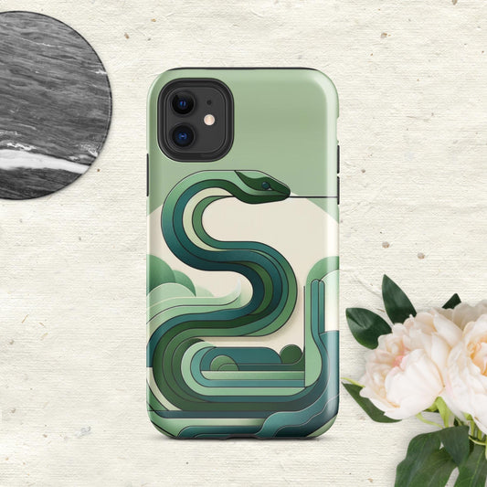 The Hologram Hook Up Glossy / iPhone 11 Snake Icon Tough Case for iPhone®