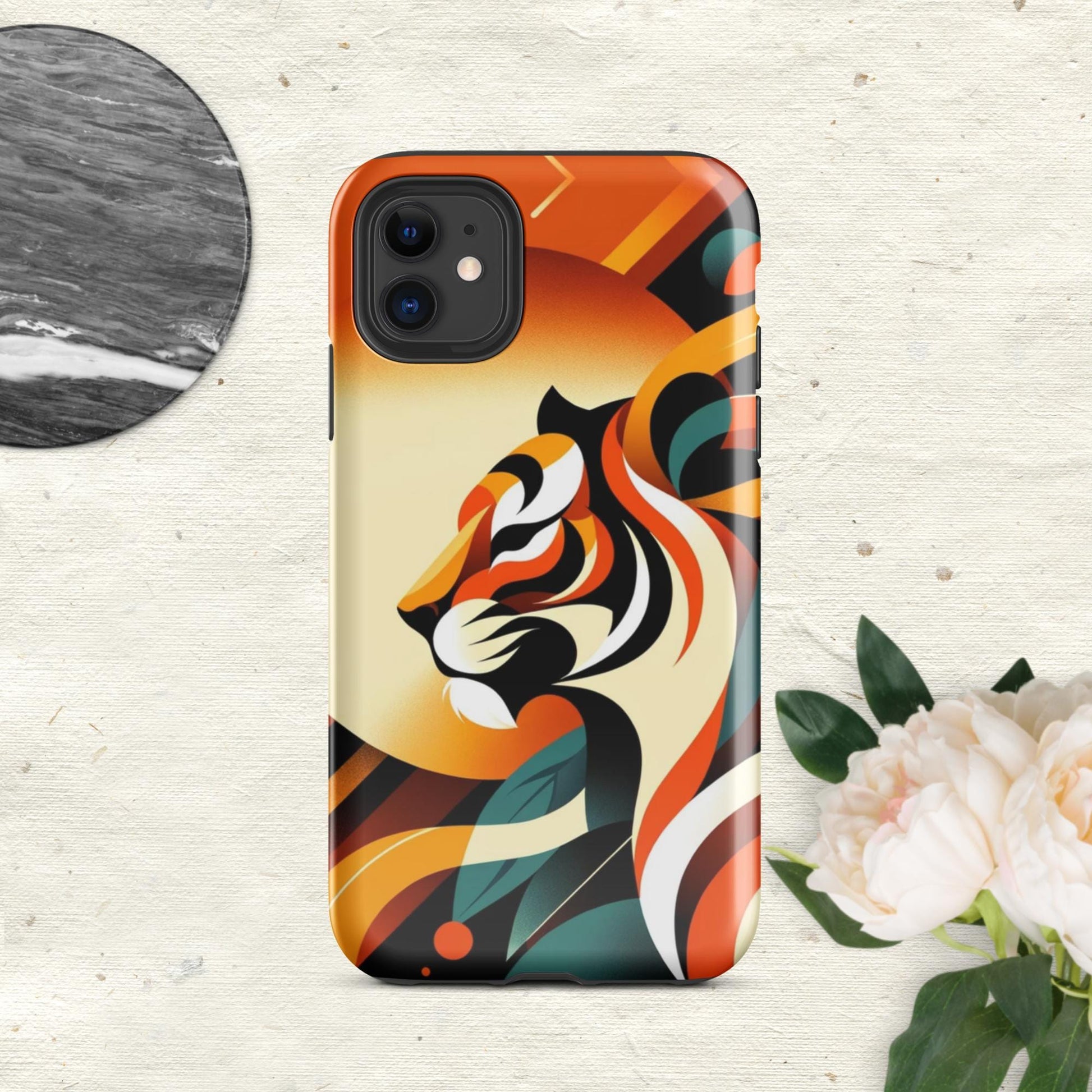 The Hologram Hook Up Glossy / iPhone 11 Tiger Icon Tough Case for iPhone®