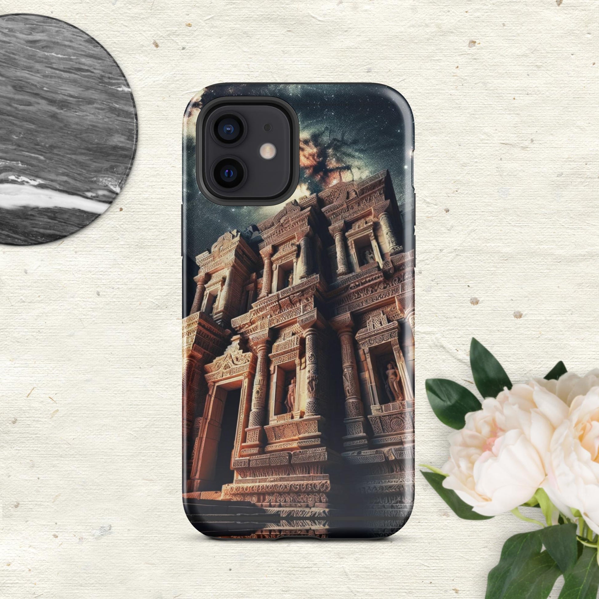 The Hologram Hook Up Glossy / iPhone 12 Ancient Skies Tough Case for iPhone®