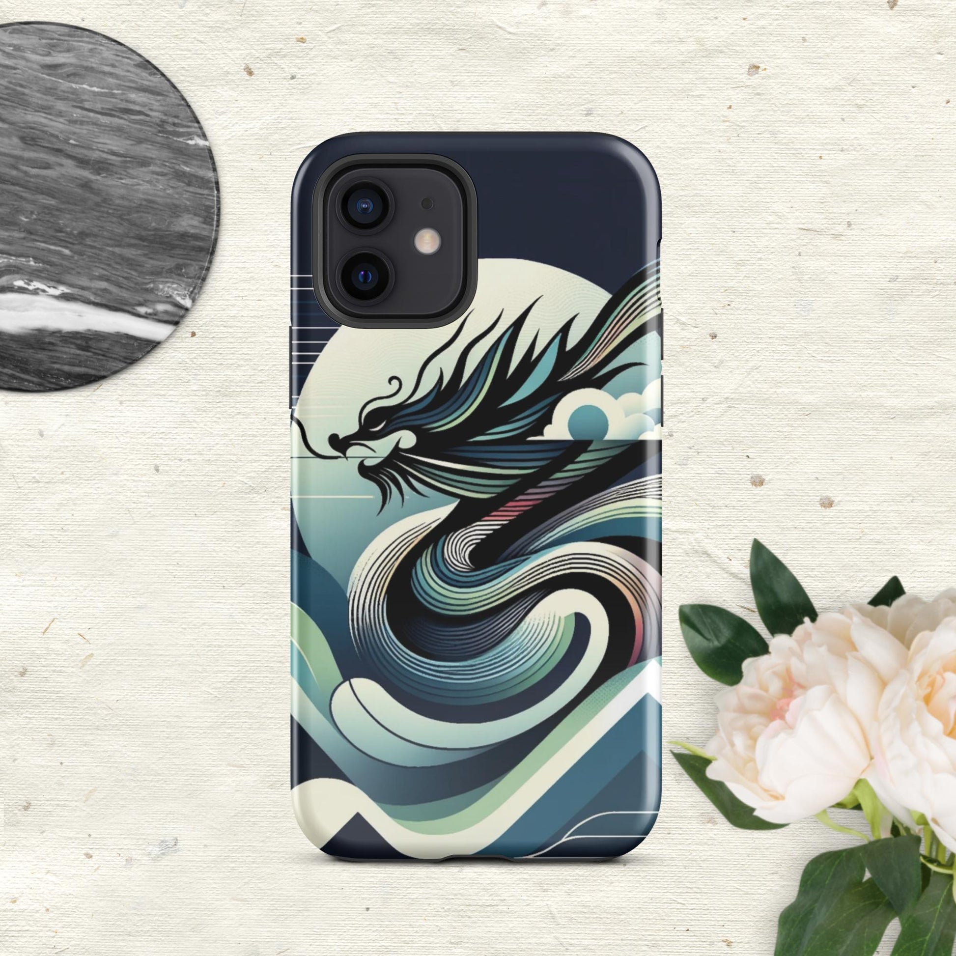 The Hologram Hook Up Glossy / iPhone 12 Dragon Icon Tough Case for iPhone®