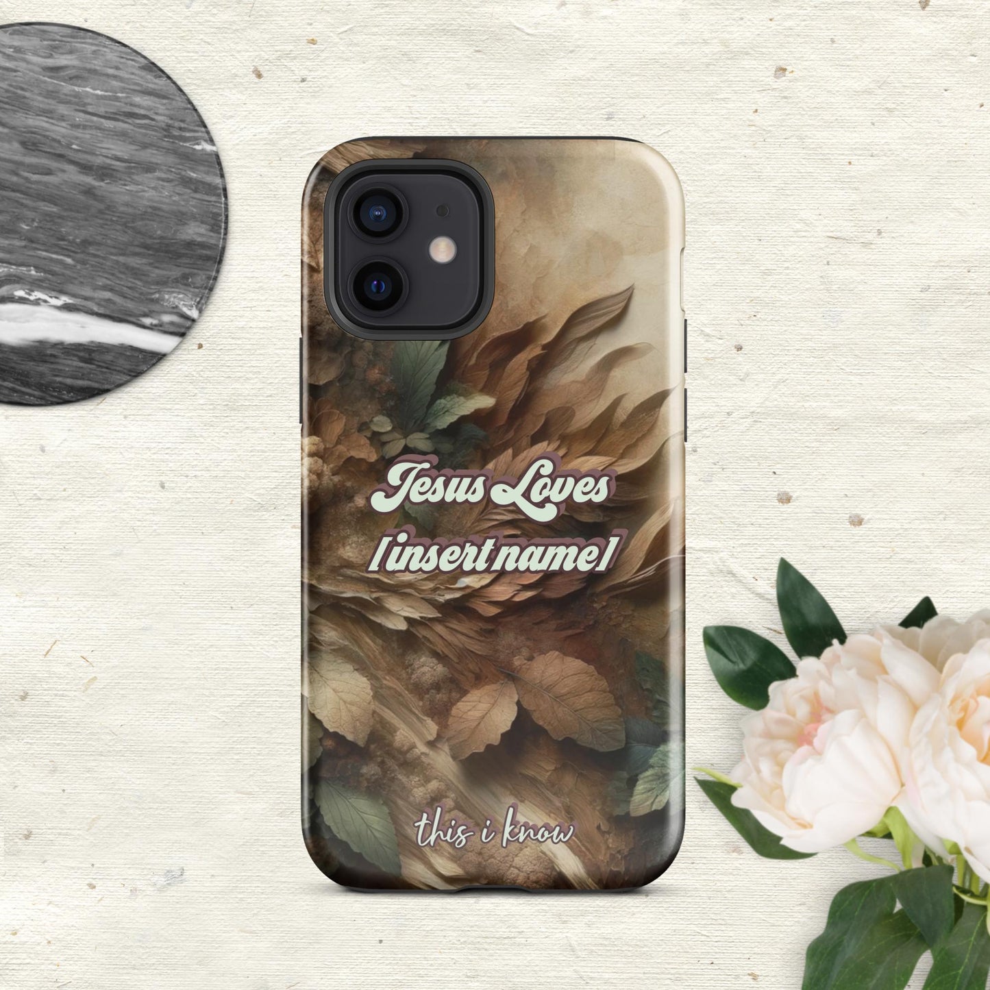Trendyguard Glossy / iPhone 12 Jesus Loves [insertname] This I Know | Custom Tough Case for iPhone®