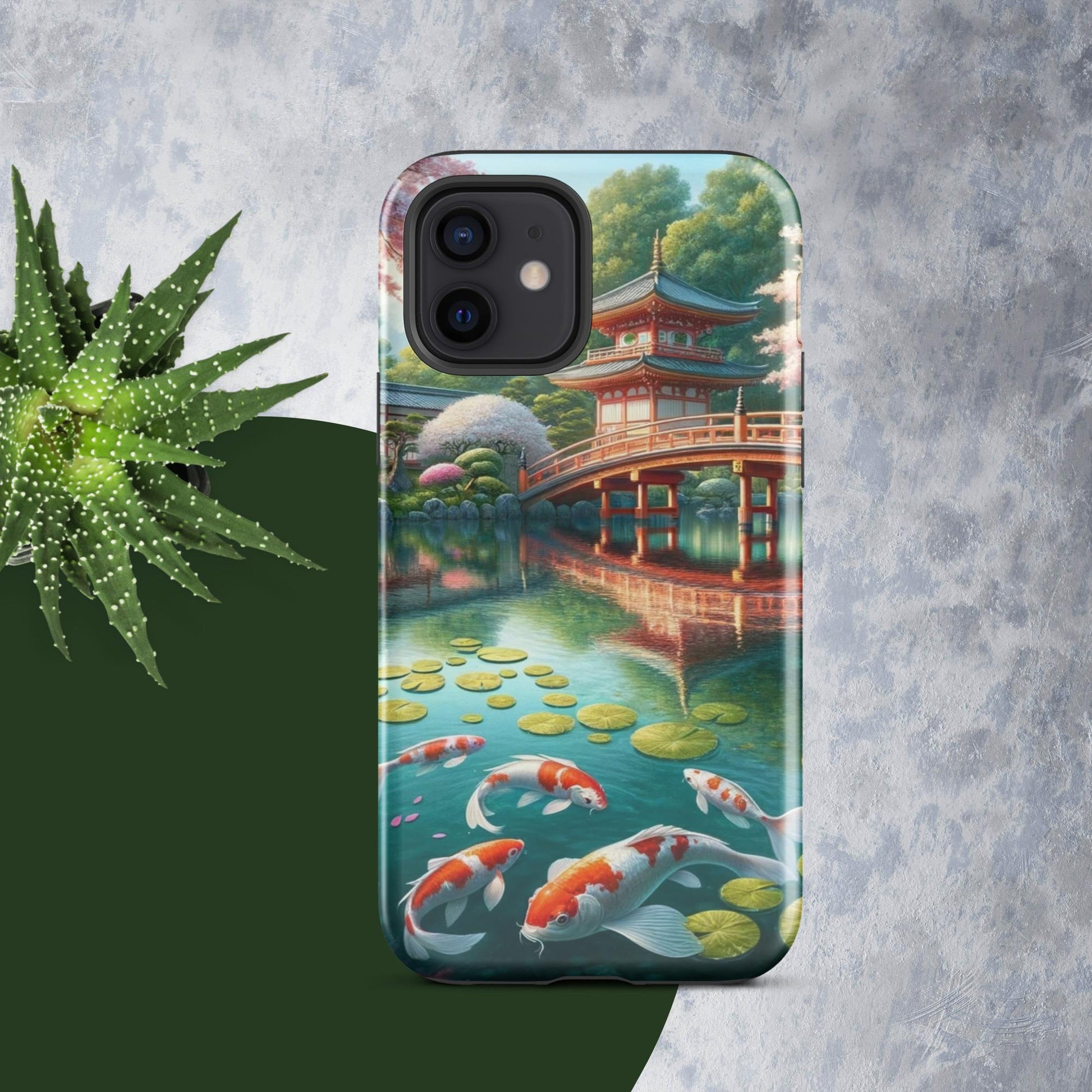 The Hologram Hook Up Glossy / iPhone 12 Koi Paradise Tough Case for iPhone®