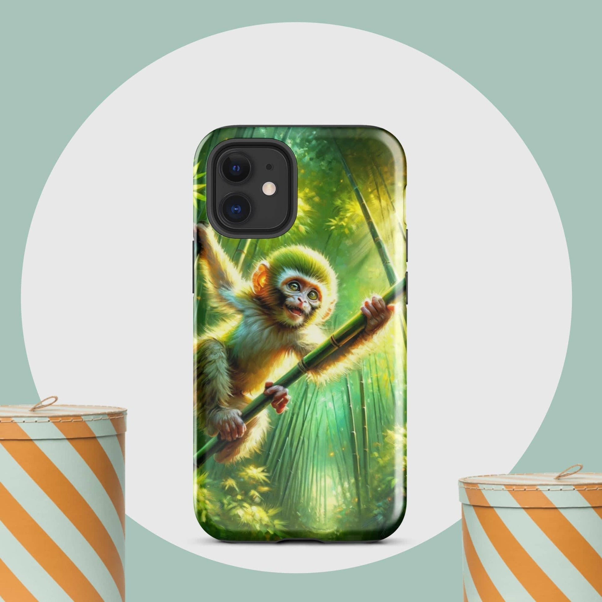 The Hologram Hook Up Glossy / iPhone 12 mini Monkey Tough Case for iPhone®