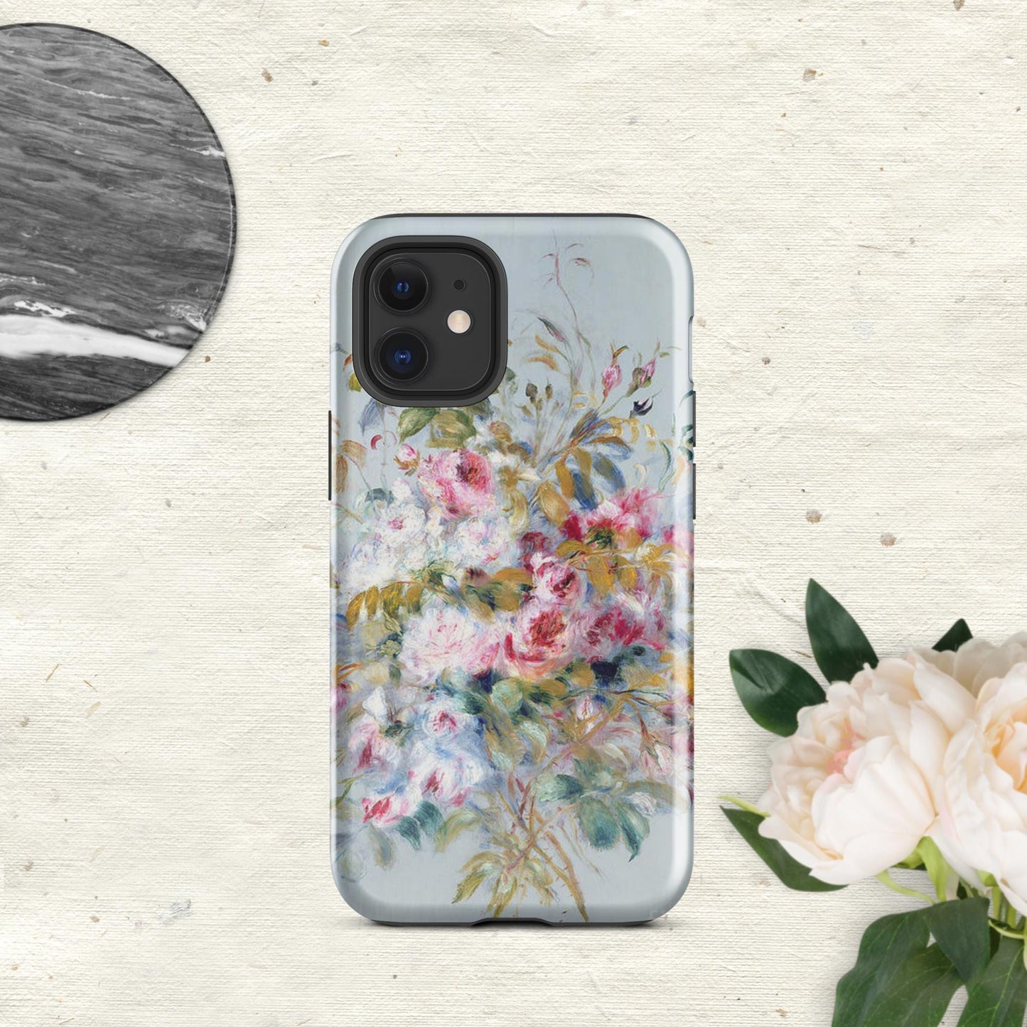 The Hologram Hook Up Glossy / iPhone 12 mini Pierre's Roses Tough Case for iPhone®