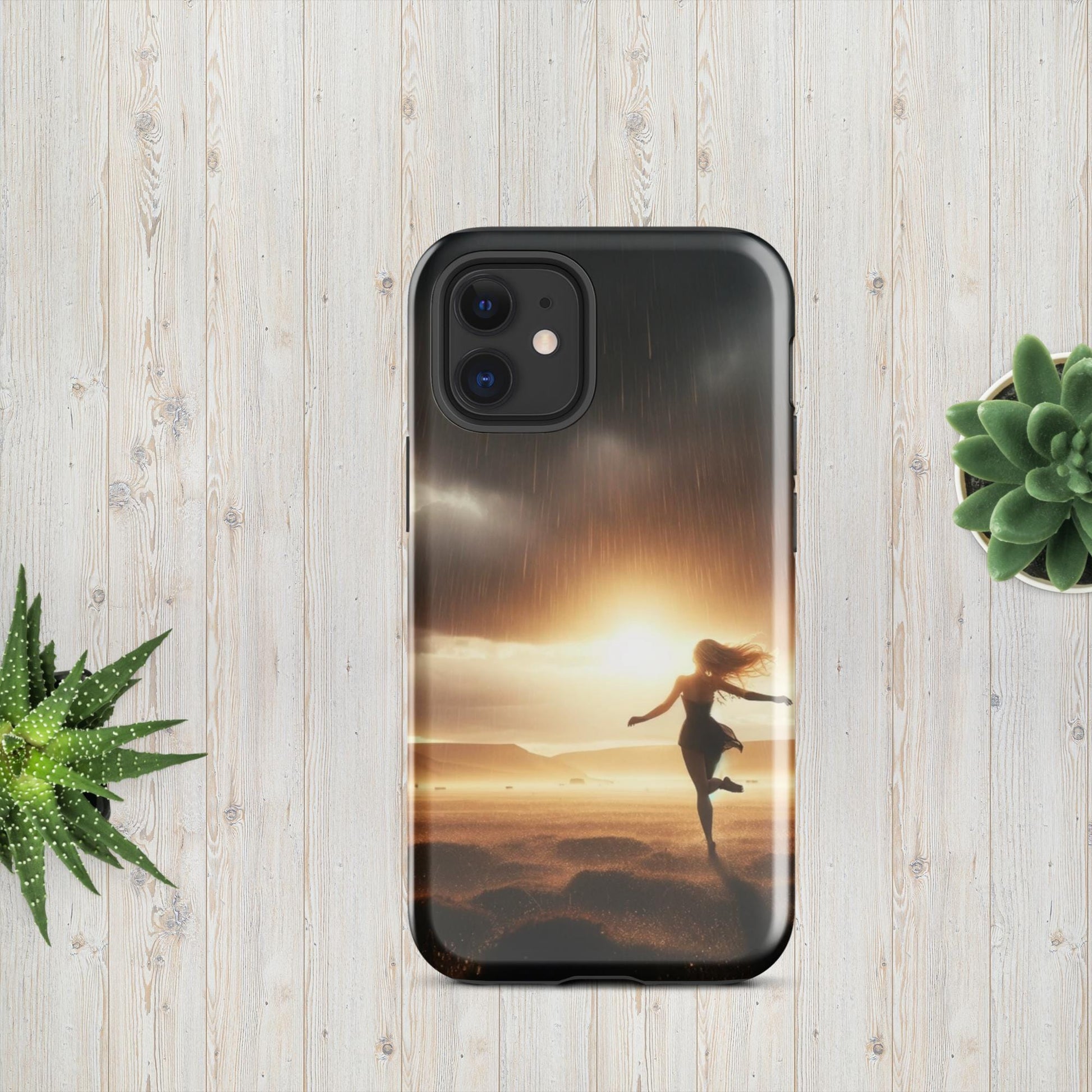 The Hologram Hook Up Glossy / iPhone 12 mini Rain Dancer Tough Case for iPhone®