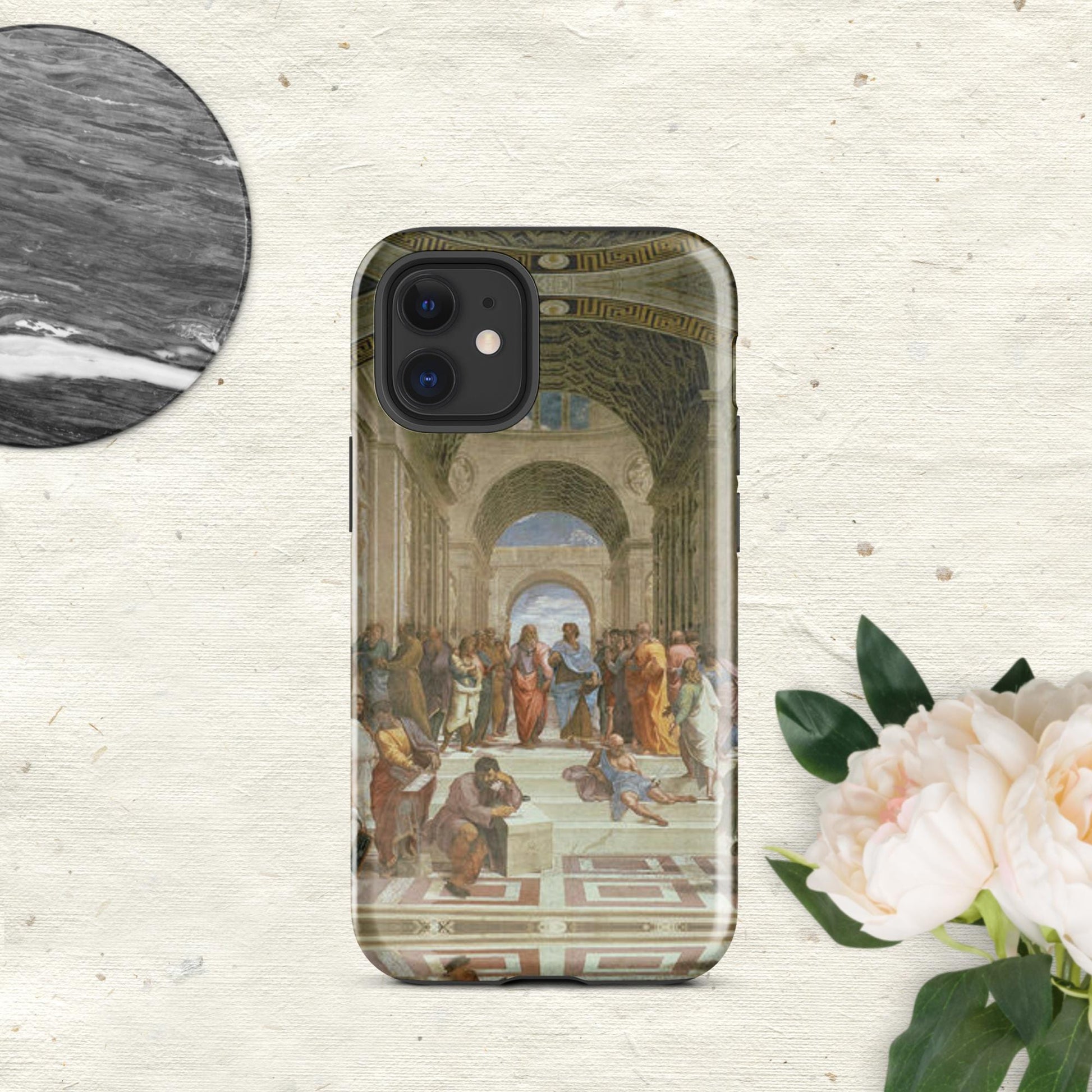The Hologram Hook Up Glossy / iPhone 12 mini Reflections of Athens Tough Case for iPhone®