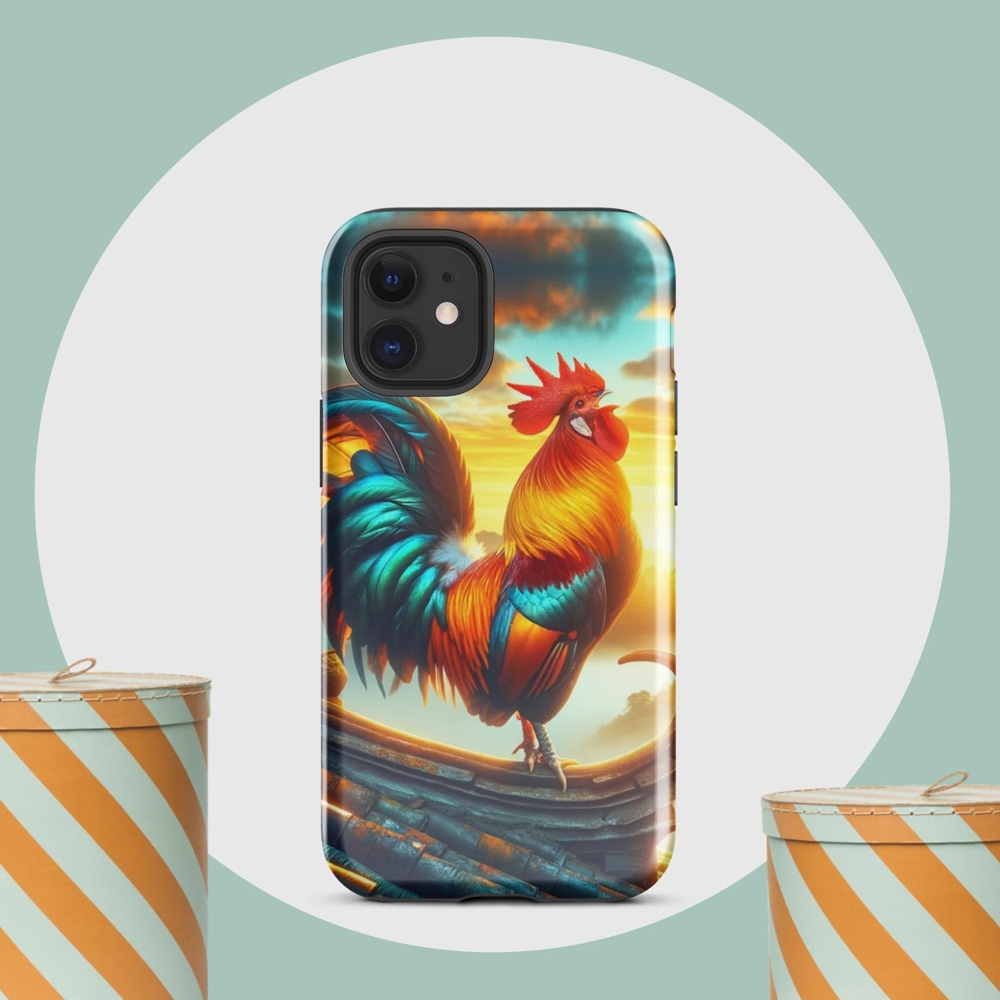 The Hologram Hook Up Glossy / iPhone 12 mini Rooster Tough Case for iPhone®
