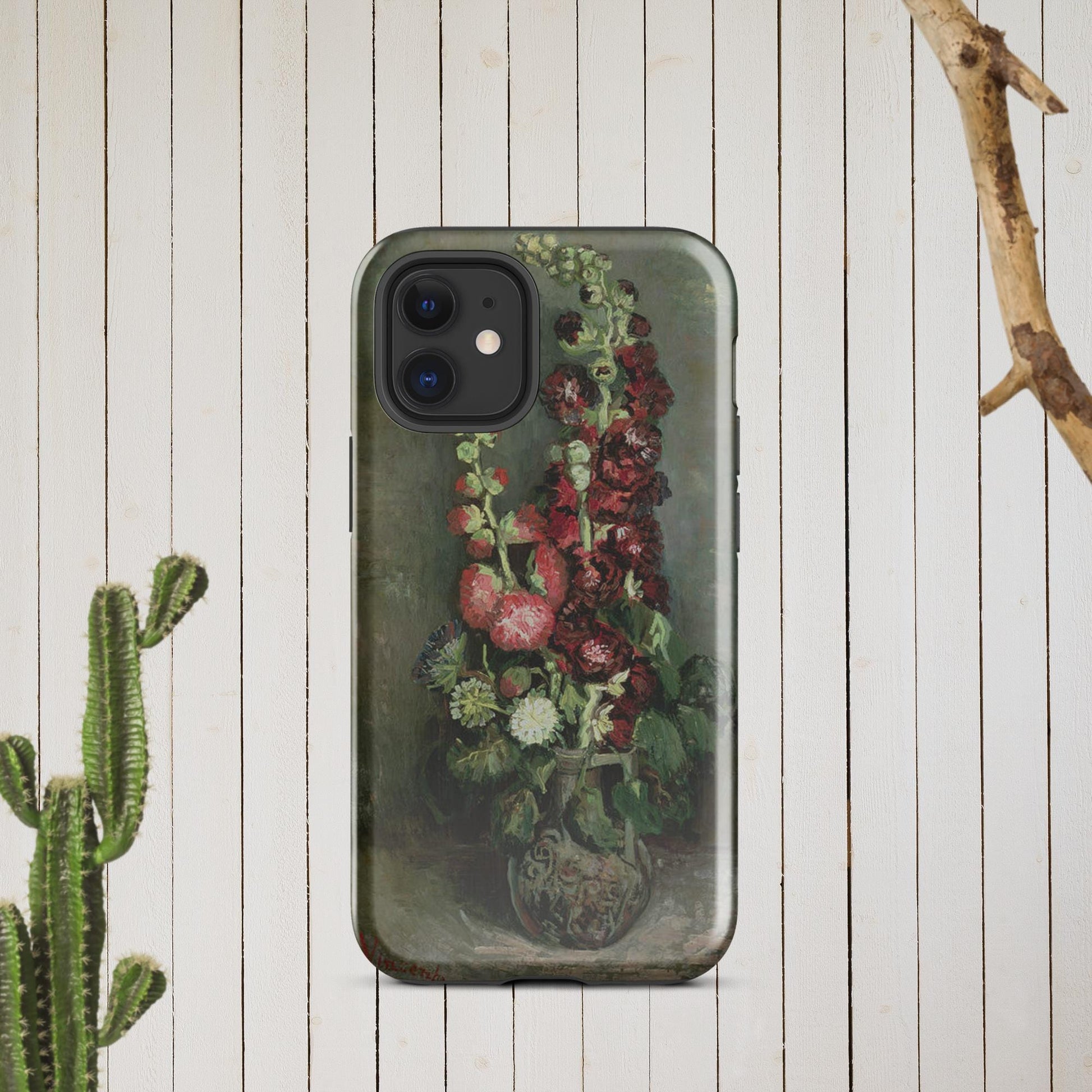 The Hologram Hook Up Glossy / iPhone 12 mini Vincent's Hollyhocks Tough Case for iPhone®