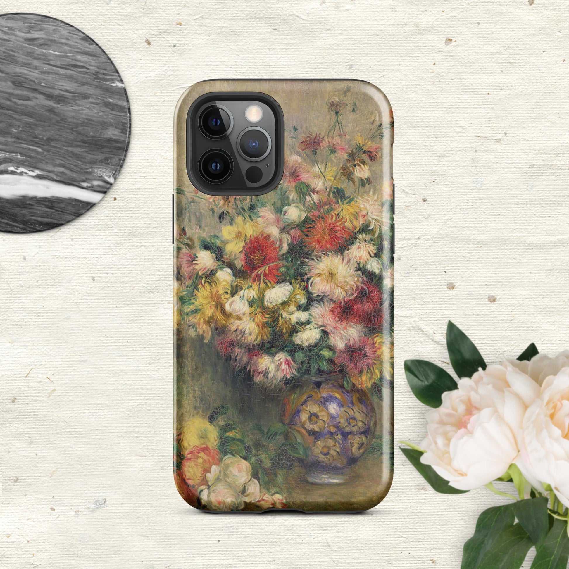 The Hologram Hook Up Glossy / iPhone 12 Pro Dahlias Renoir Tough Case for iPhone®