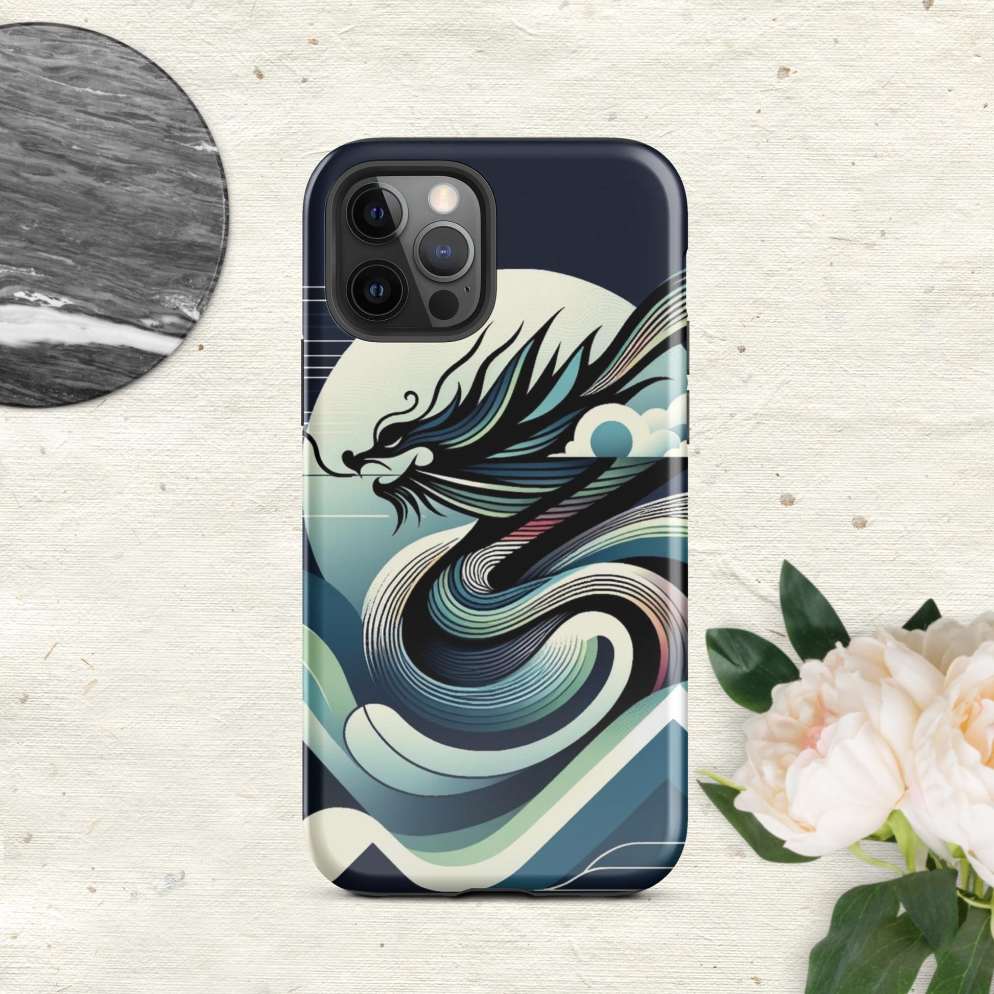 The Hologram Hook Up Glossy / iPhone 12 Pro Dragon Icon Tough Case for iPhone®