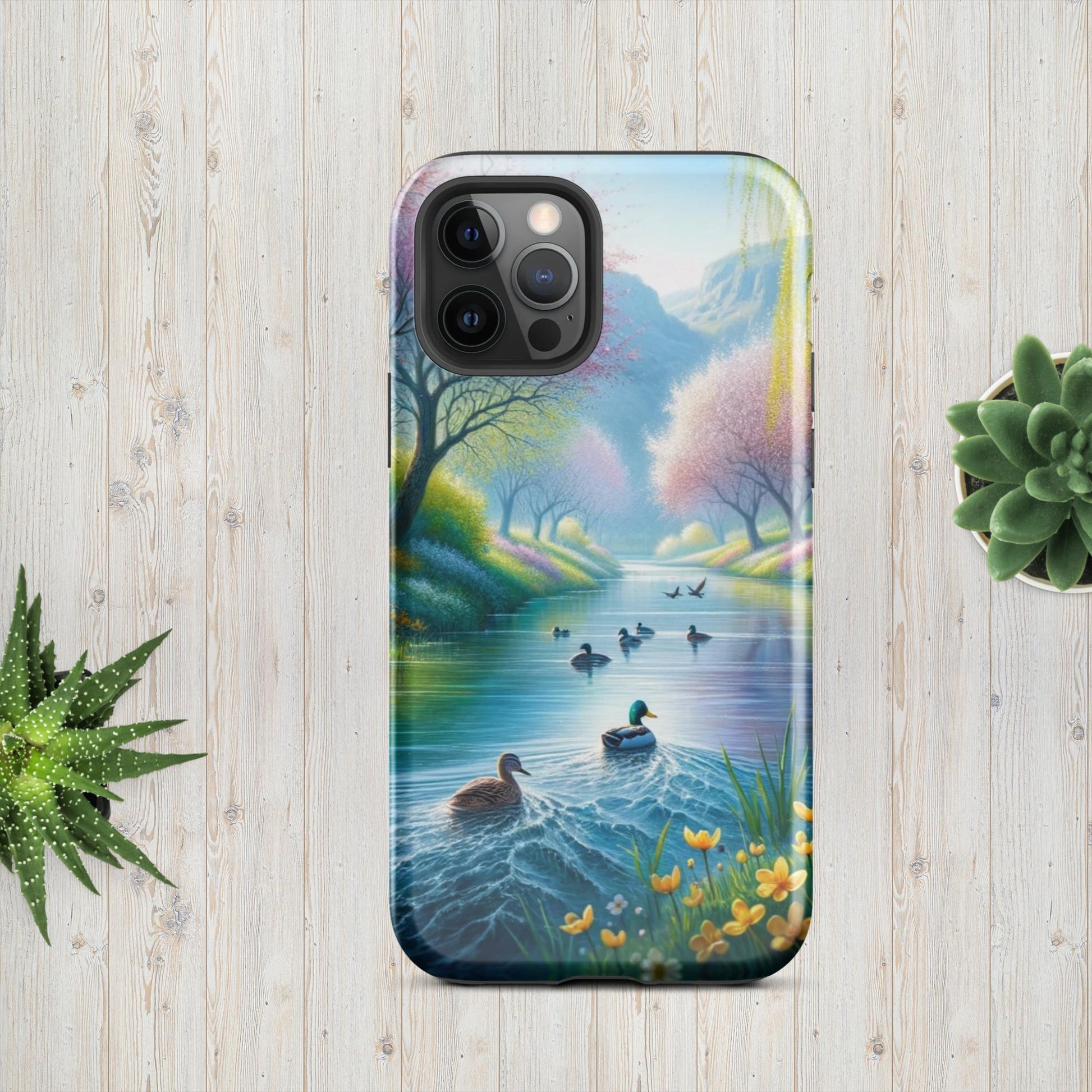 The Hologram Hook Up Glossy / iPhone 12 Pro Duck's Haven Tough Case for iPhone®