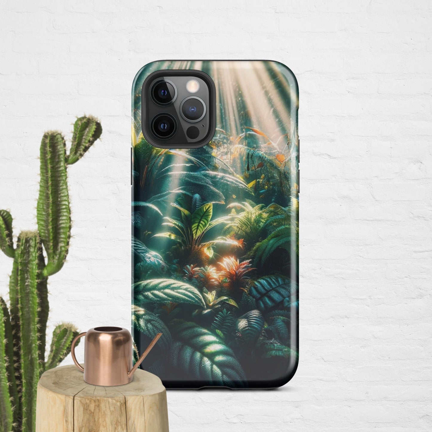 The Hologram Hook Up Glossy / iPhone 12 Pro Jungle Sun Rays Tough Case for iPhone®