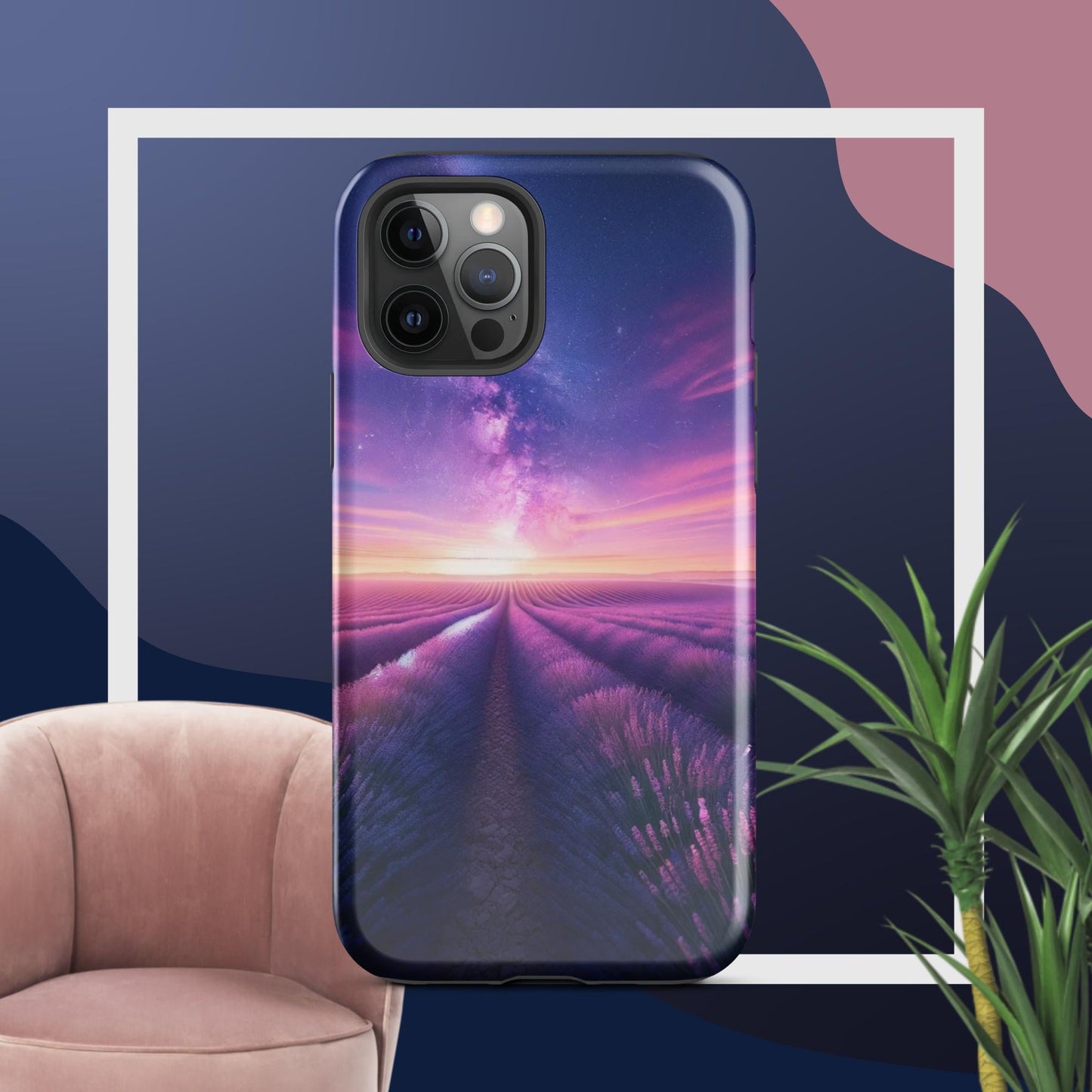 The Hologram Hook Up Glossy / iPhone 12 Pro Lavender Fields Forever Tough Case for iPhone®