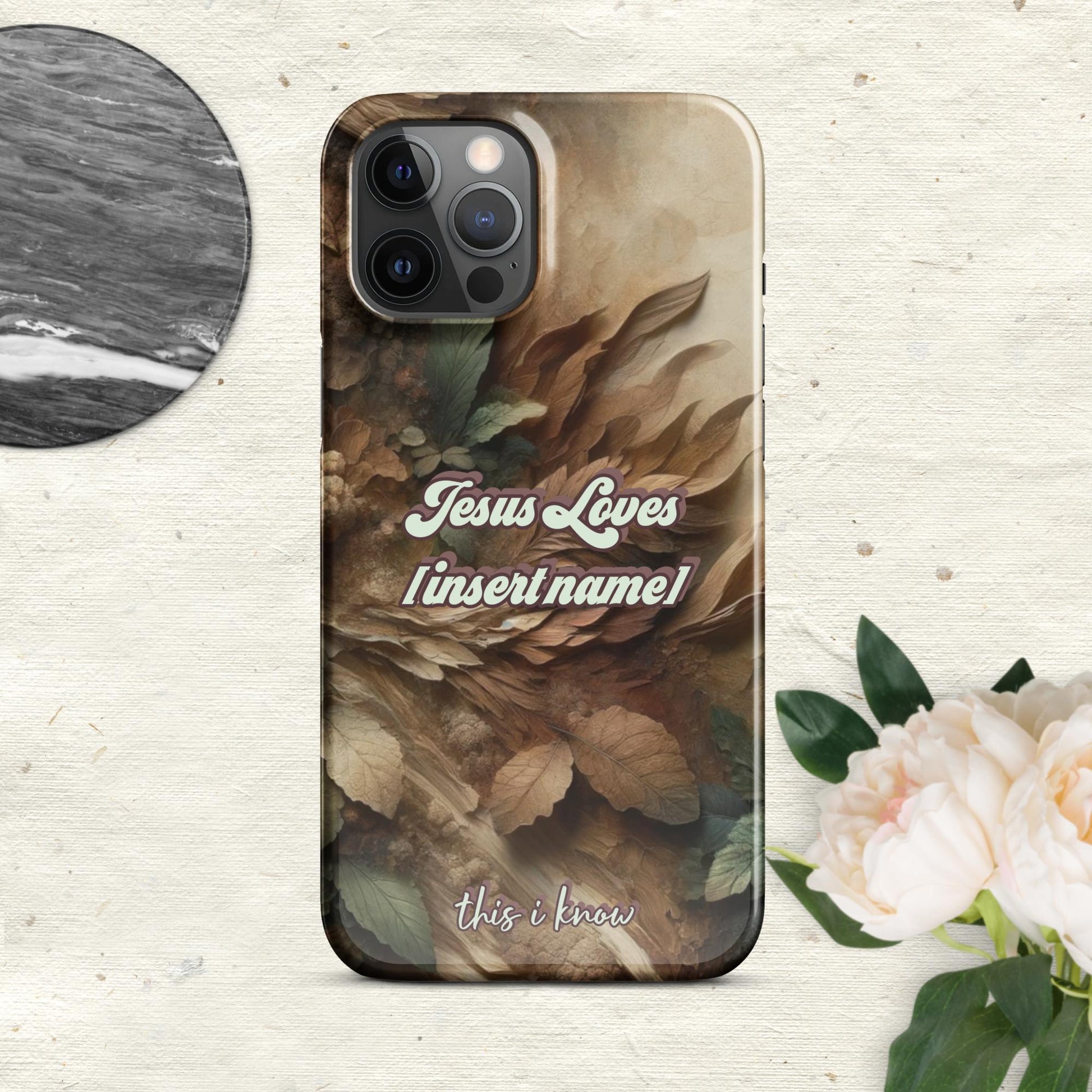 Trendyguard Glossy / iPhone 12 Pro Max Jesus Loves [insertname] This I Know | Custom Snap case for iPhone®