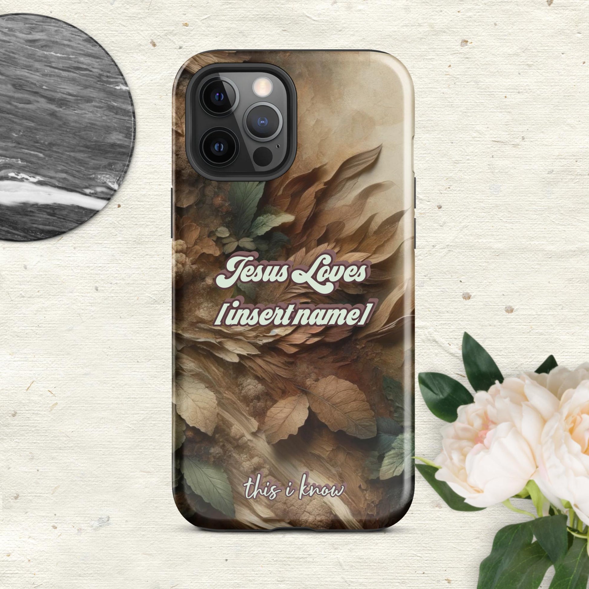 Trendyguard Glossy / iPhone 12 Pro Max Jesus Loves [insertname] This I Know | Custom Tough Case for iPhone®