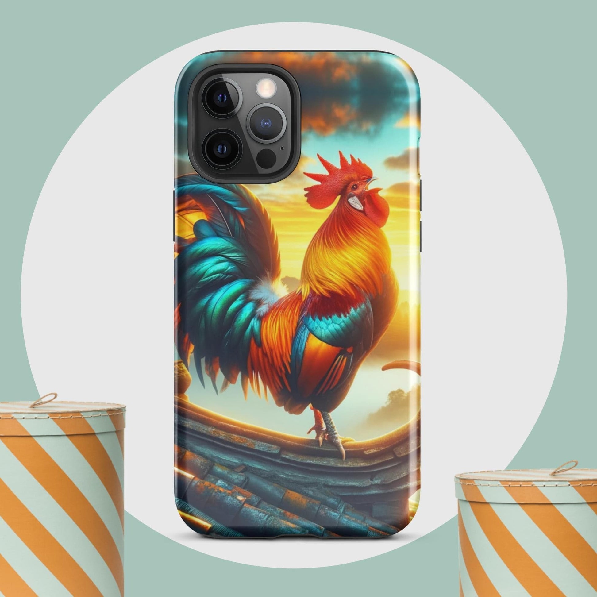 The Hologram Hook Up Glossy / iPhone 12 Pro Max Rooster Tough Case for iPhone®