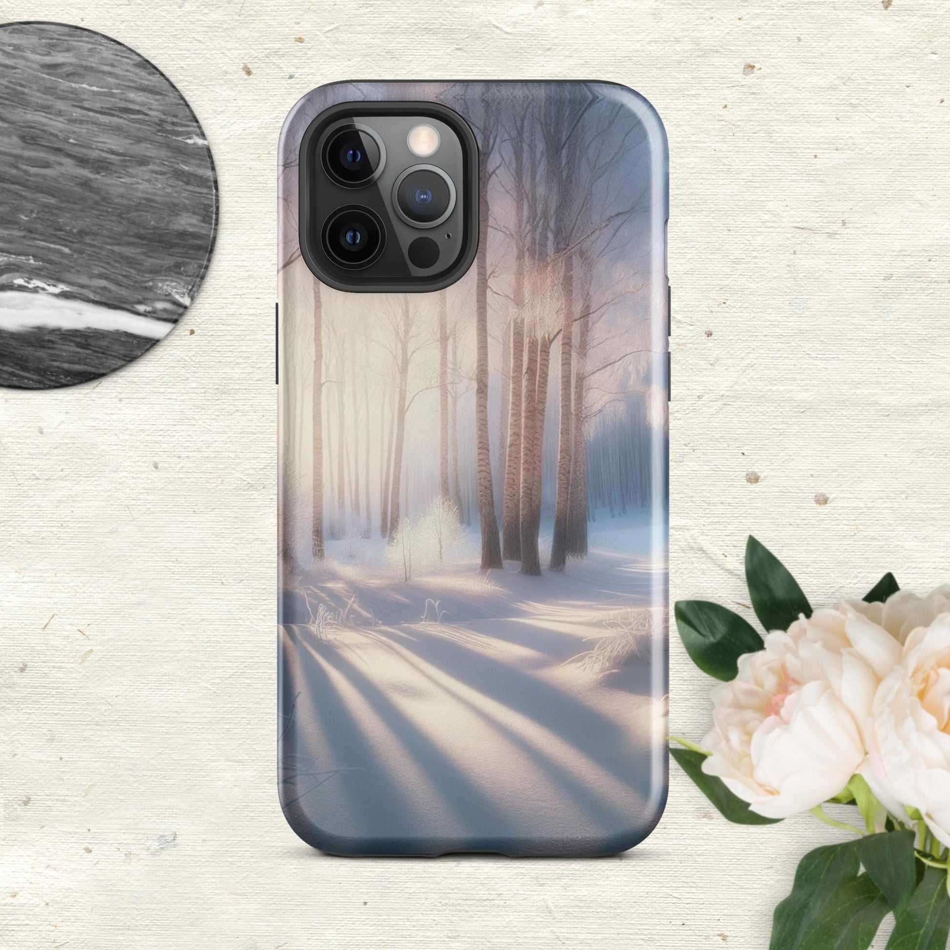 The Hologram Hook Up Glossy / iPhone 12 Pro Max Snowy Escapade Tough Case for iPhone®