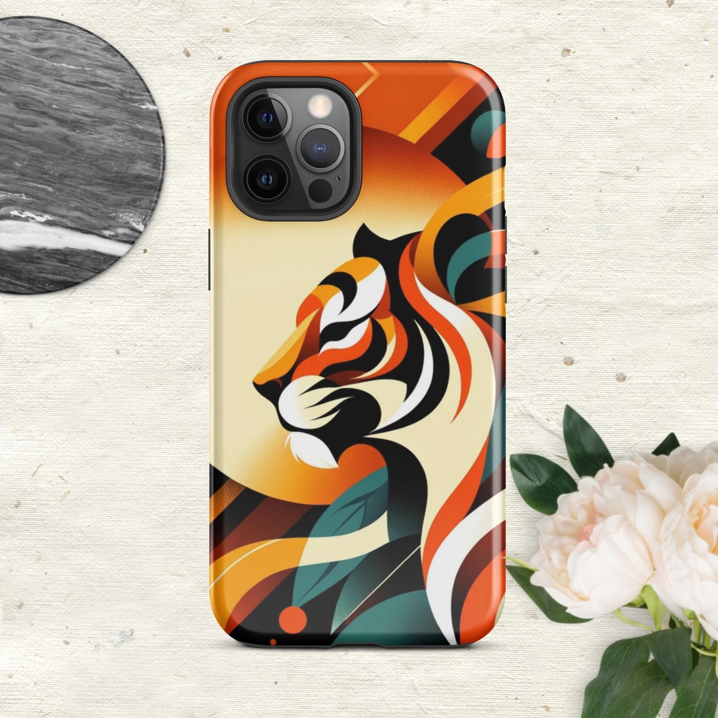 The Hologram Hook Up Glossy / iPhone 12 Pro Max Tiger Icon Tough Case for iPhone®