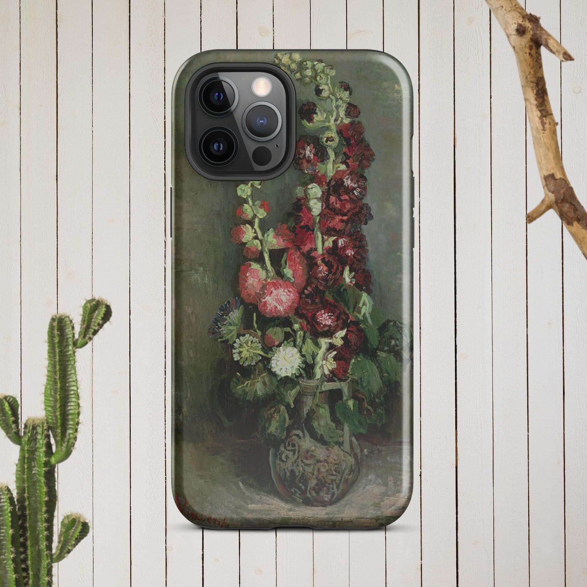 The Hologram Hook Up Glossy / iPhone 12 Pro Max Vincent's Hollyhocks Tough Case for iPhone®