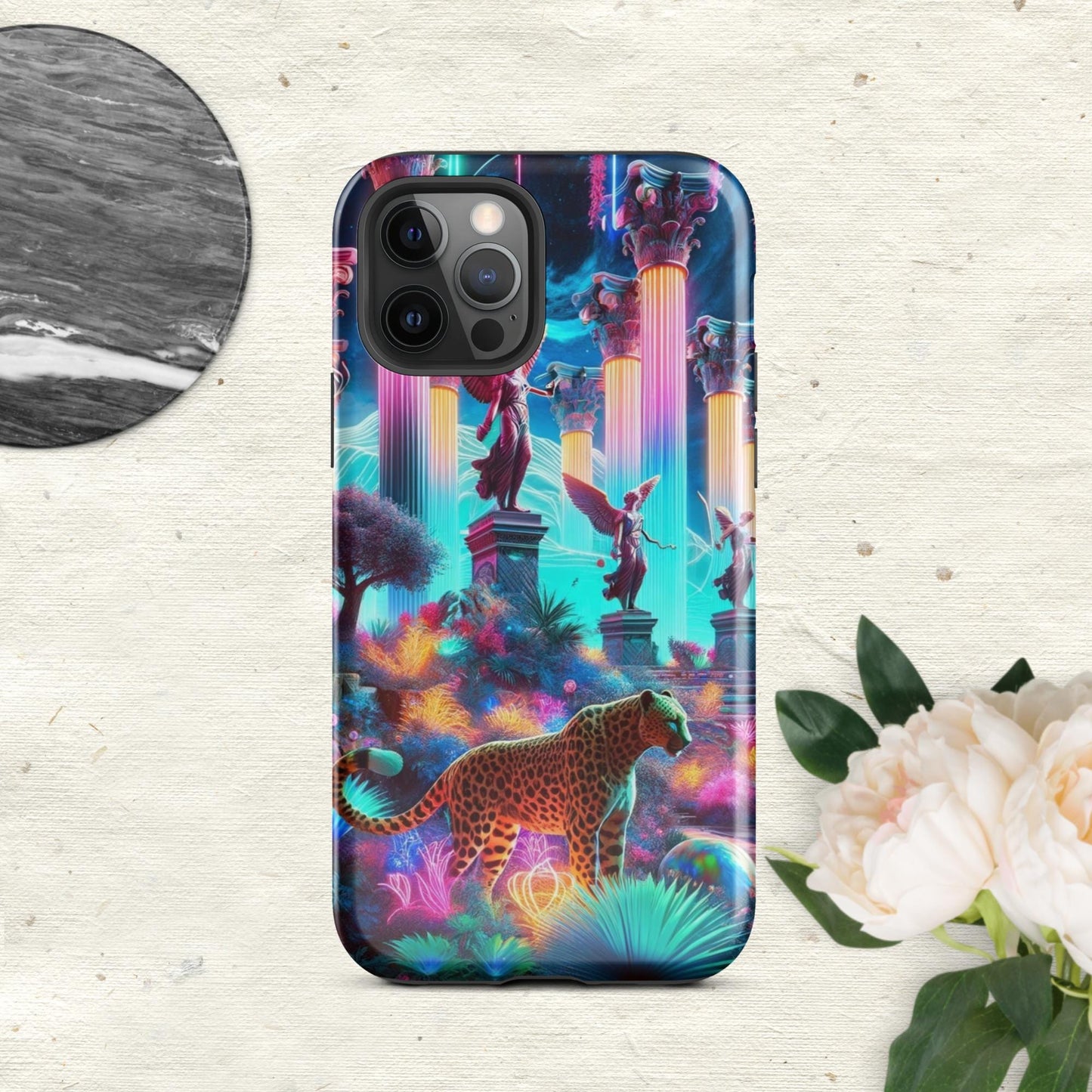 The Hologram Hook Up Glossy / iPhone 12 Pro Neon Wonder Tough Case for iPhone®