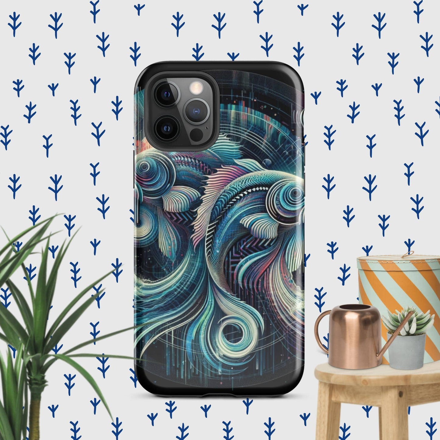 The Hologram Hook Up Glossy / iPhone 12 Pro Pisces Tough Case for iPhone®
