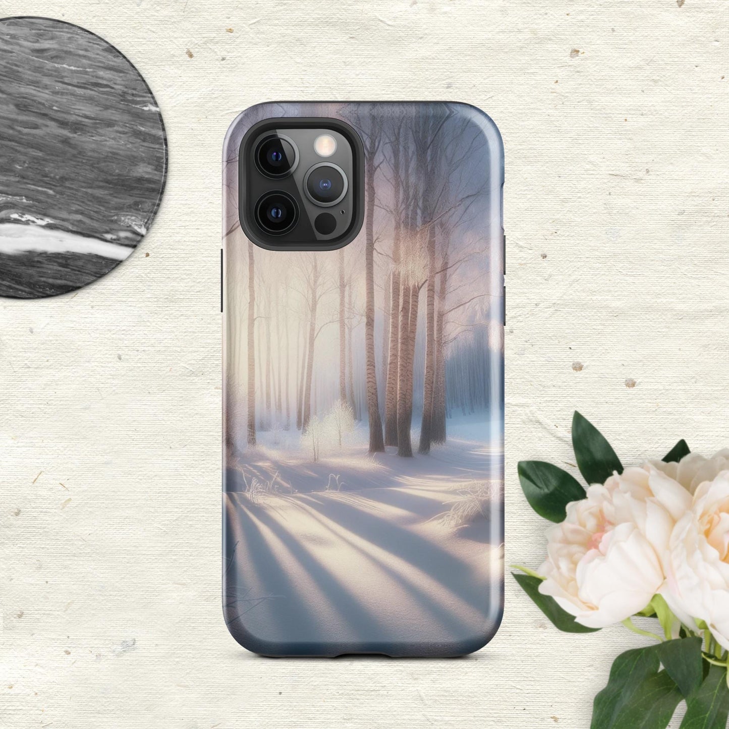 The Hologram Hook Up Glossy / iPhone 12 Pro Snowy Escapade Tough Case for iPhone®
