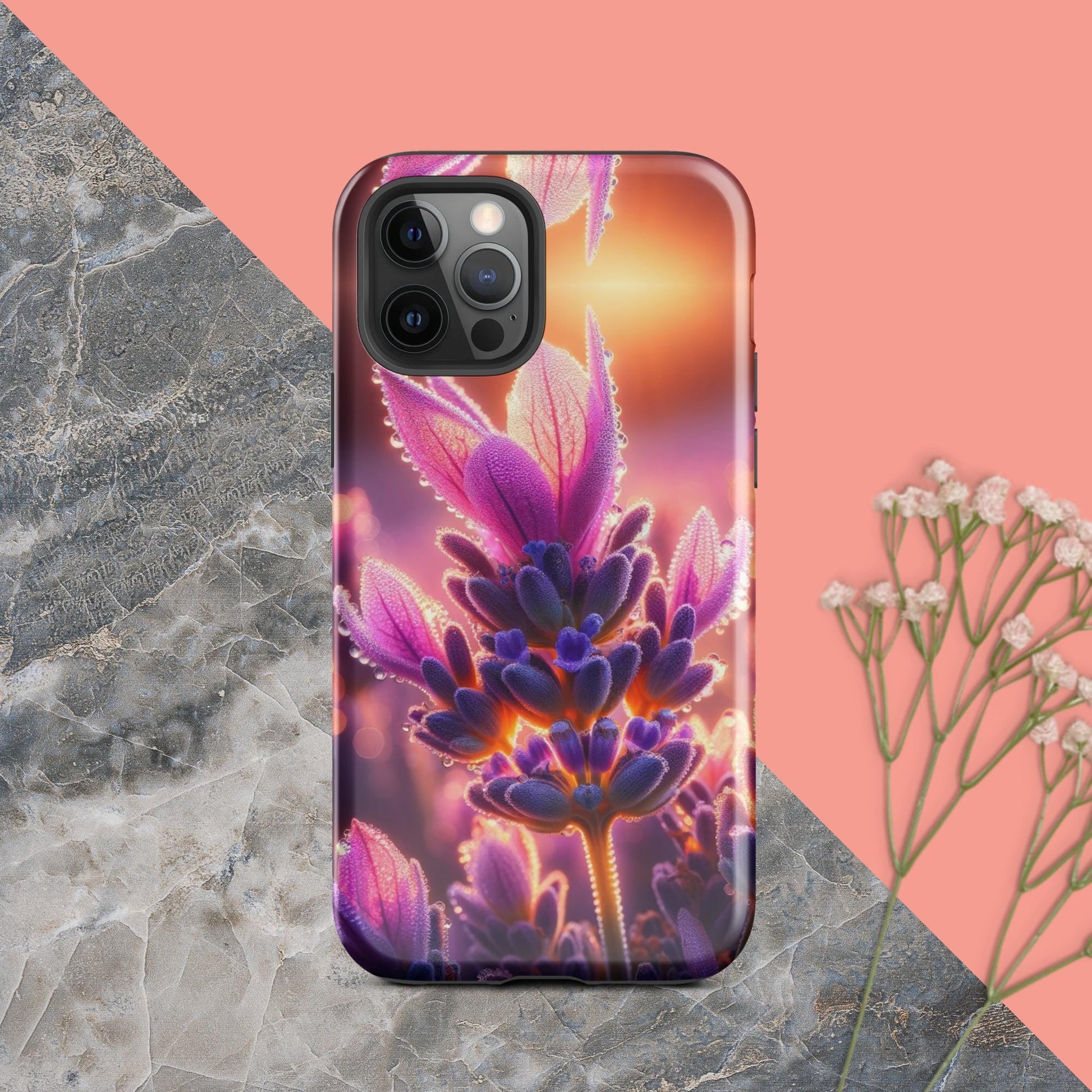 The Hologram Hook Up Glossy / iPhone 12 Pro Sunrise Lavender Tough Case for iPhone®